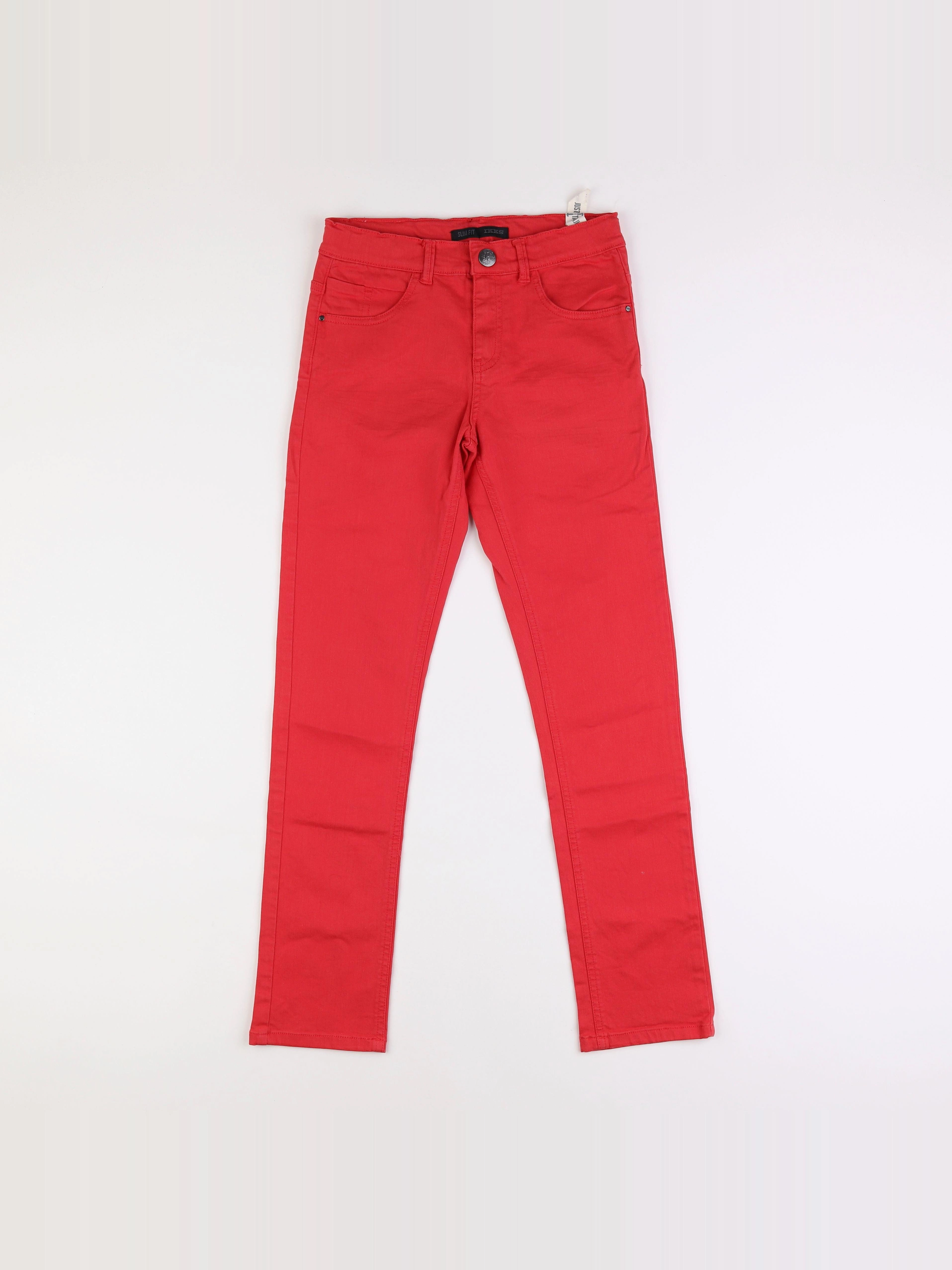 IKKS - pantalon rouge - 12 ans