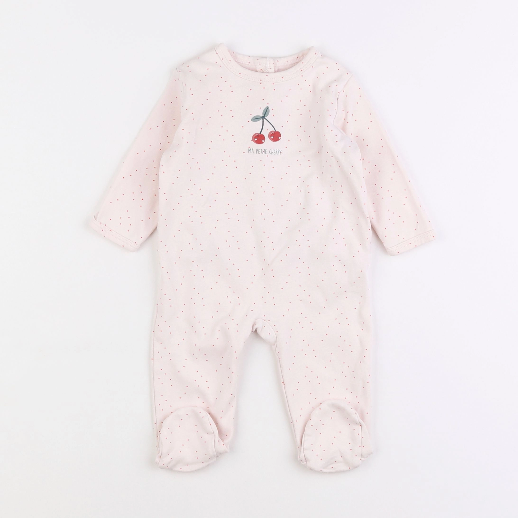 Vertbaudet - pyjama coton rose - 6 mois