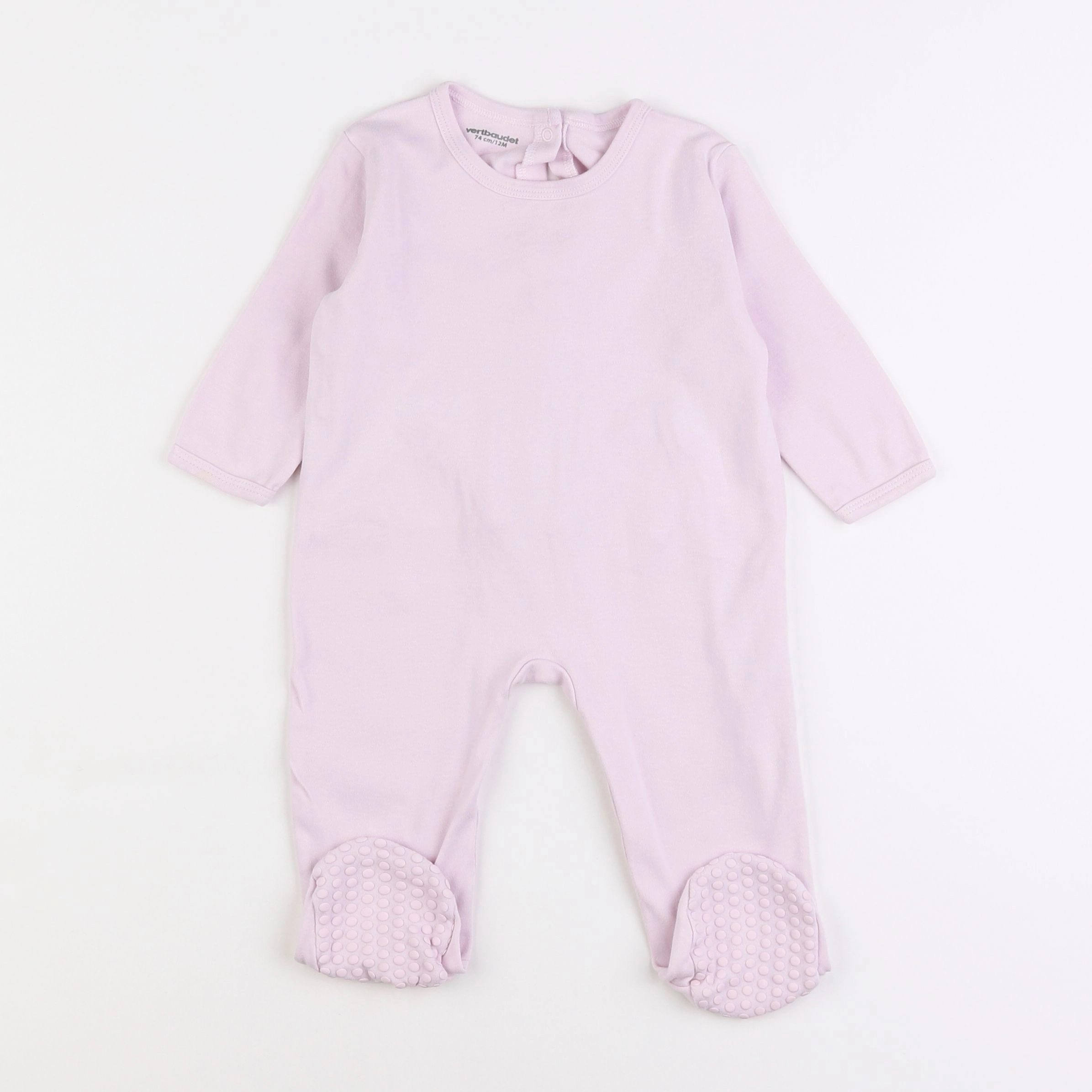 Vertbaudet - pyjama coton rose - 12 mois