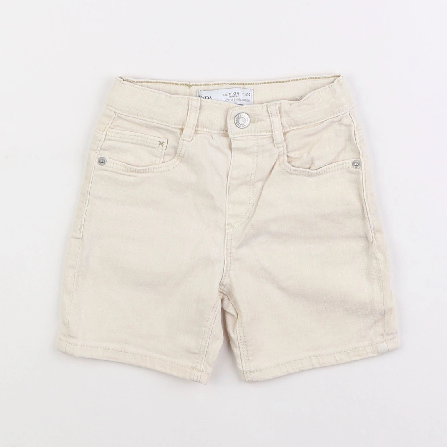 Zara - short beige - 18 mois à 2 ans