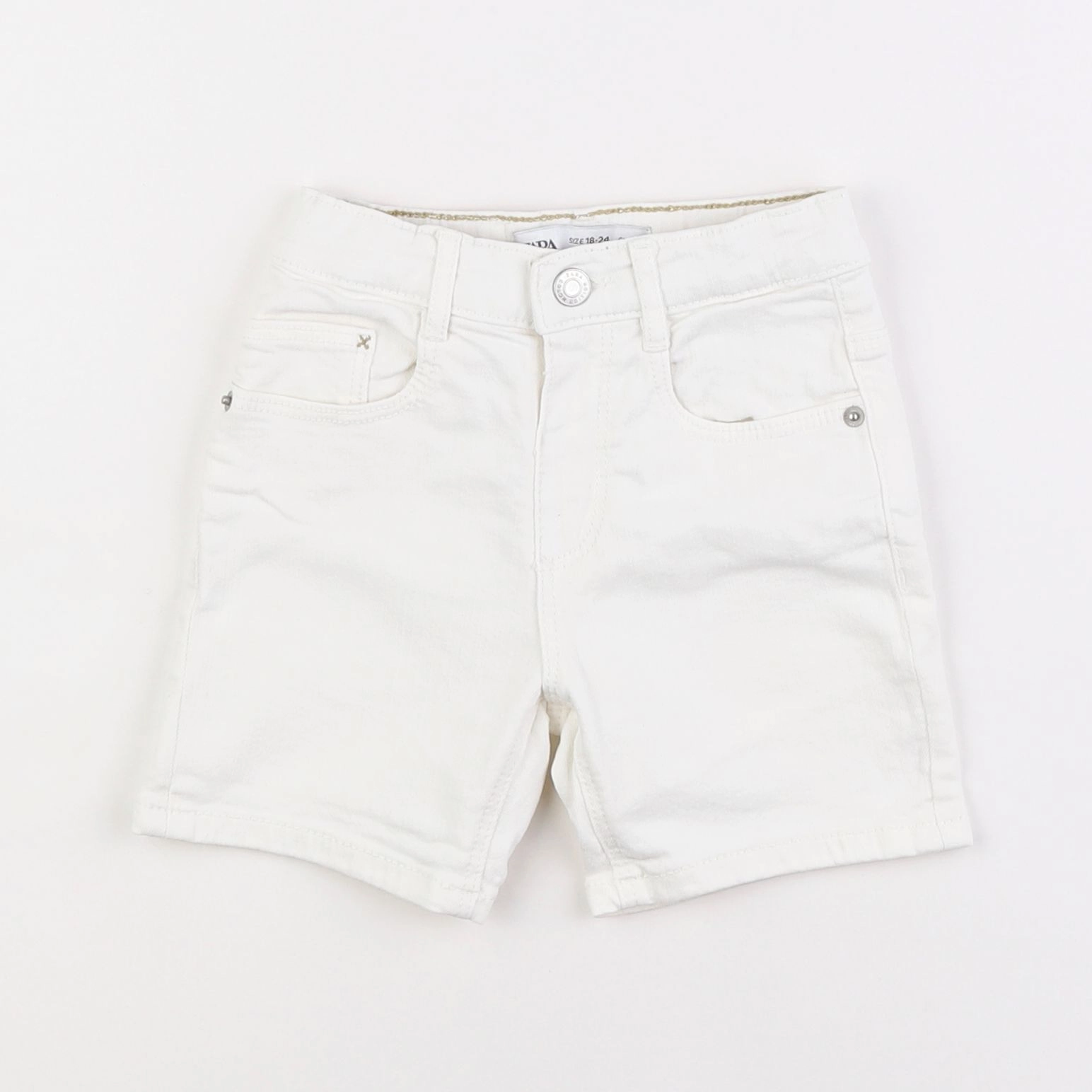 Zara - short blanc - 18 mois à 2 ans