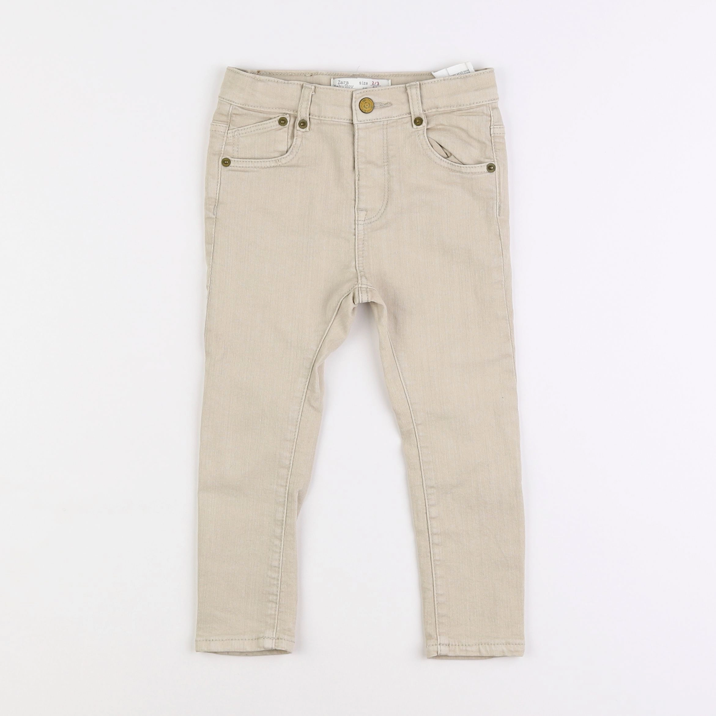 Zara - jean beige - 2/3 ans