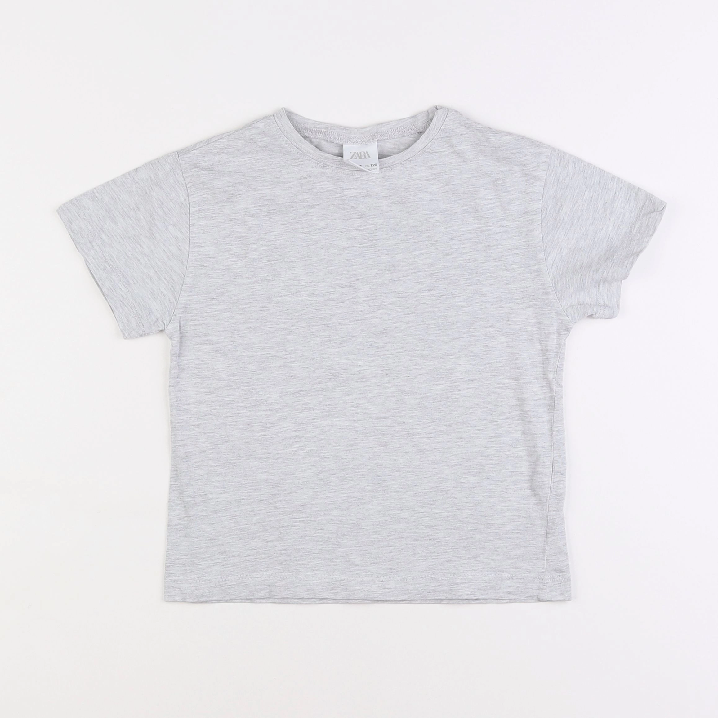 Zara - tee-shirt gris - 6/7 ans