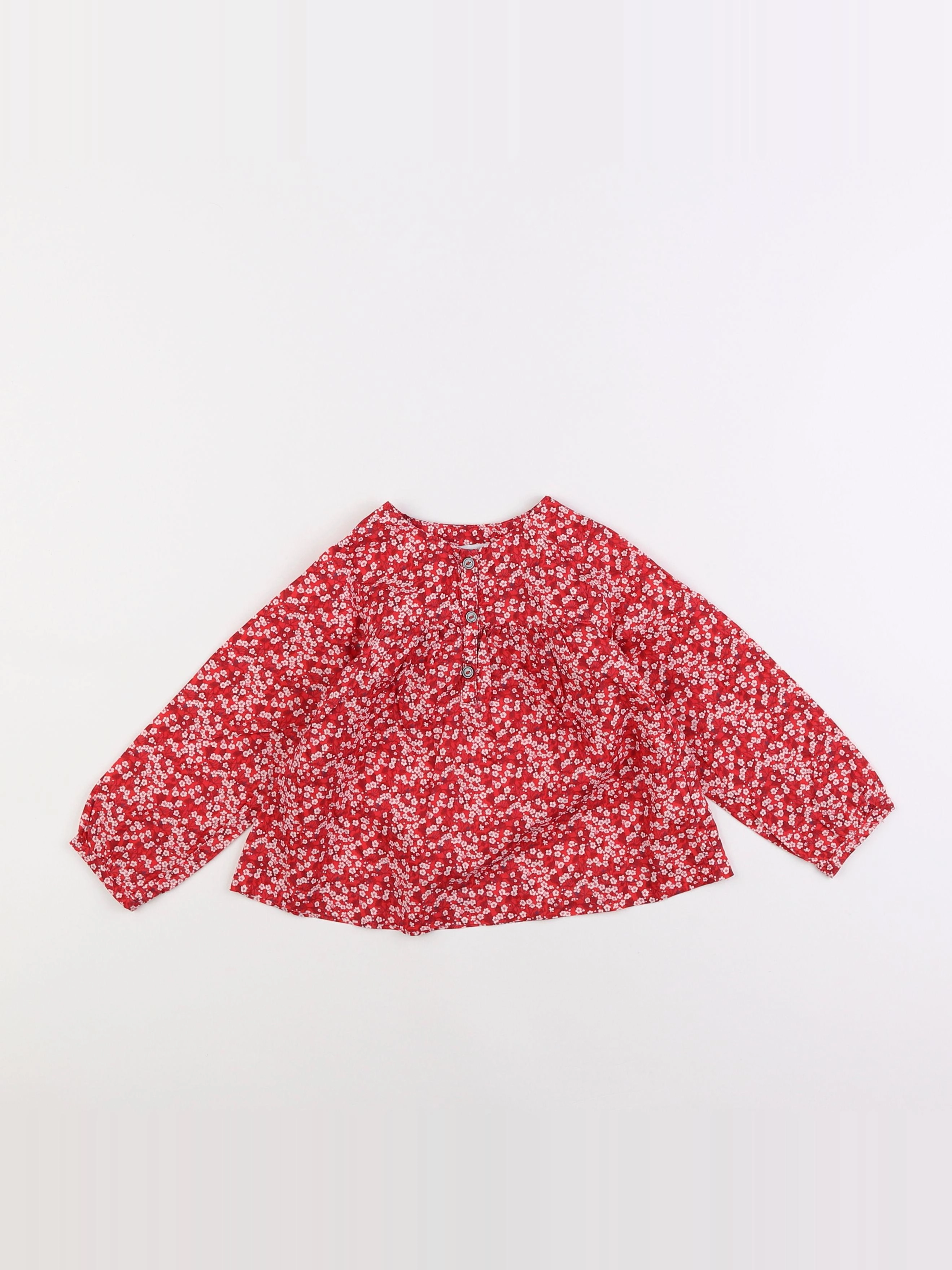 Jacadi - blouse rouge - 18 mois