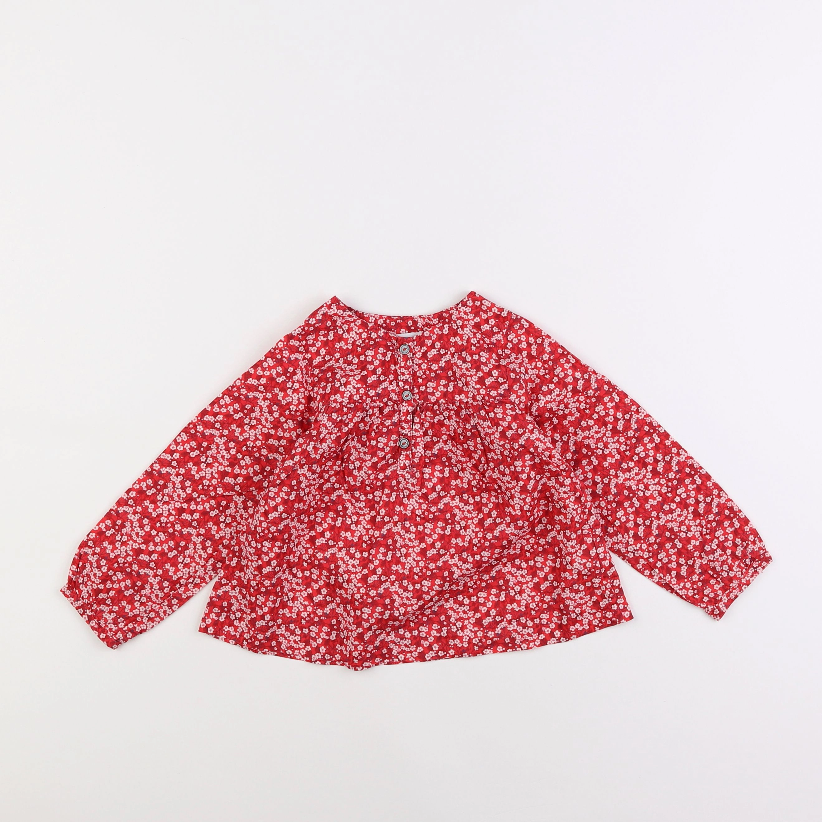 Jacadi - blouse rouge - 18 mois