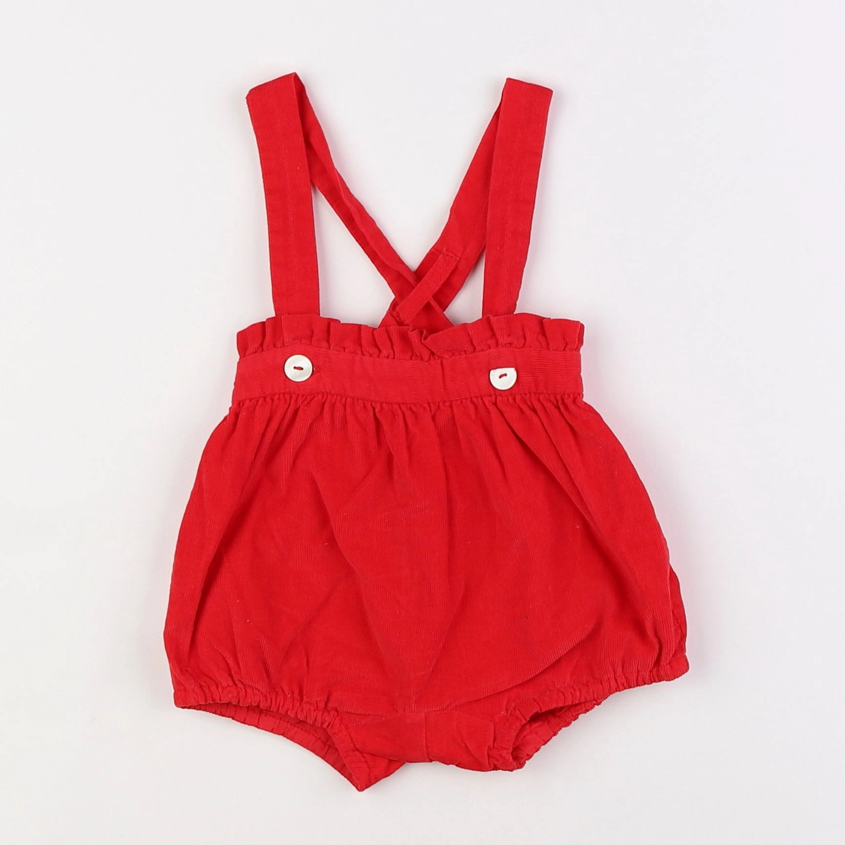 Jacadi - bloomer coton rouge - 6 mois