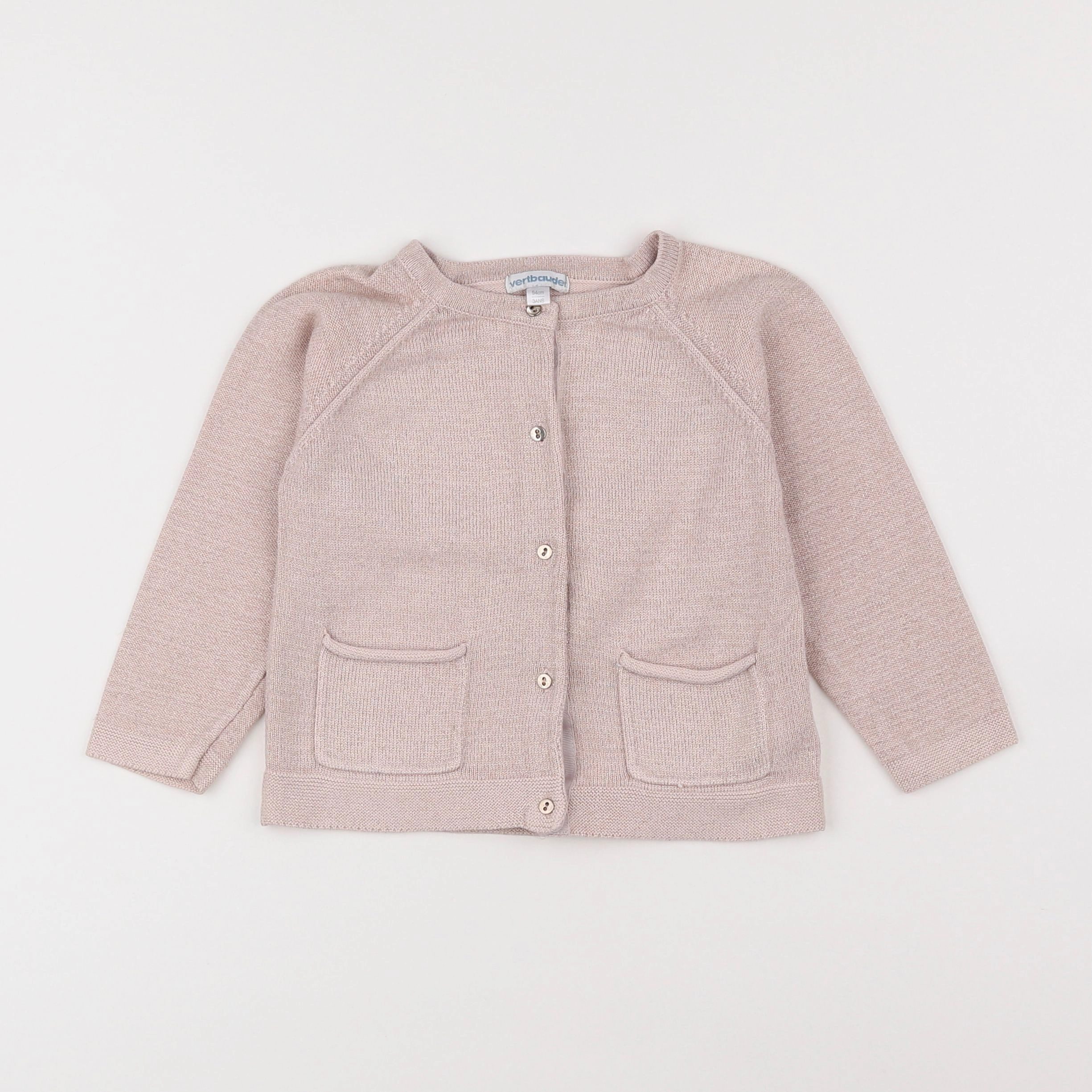 Vertbaudet - gilet rose - 3 ans