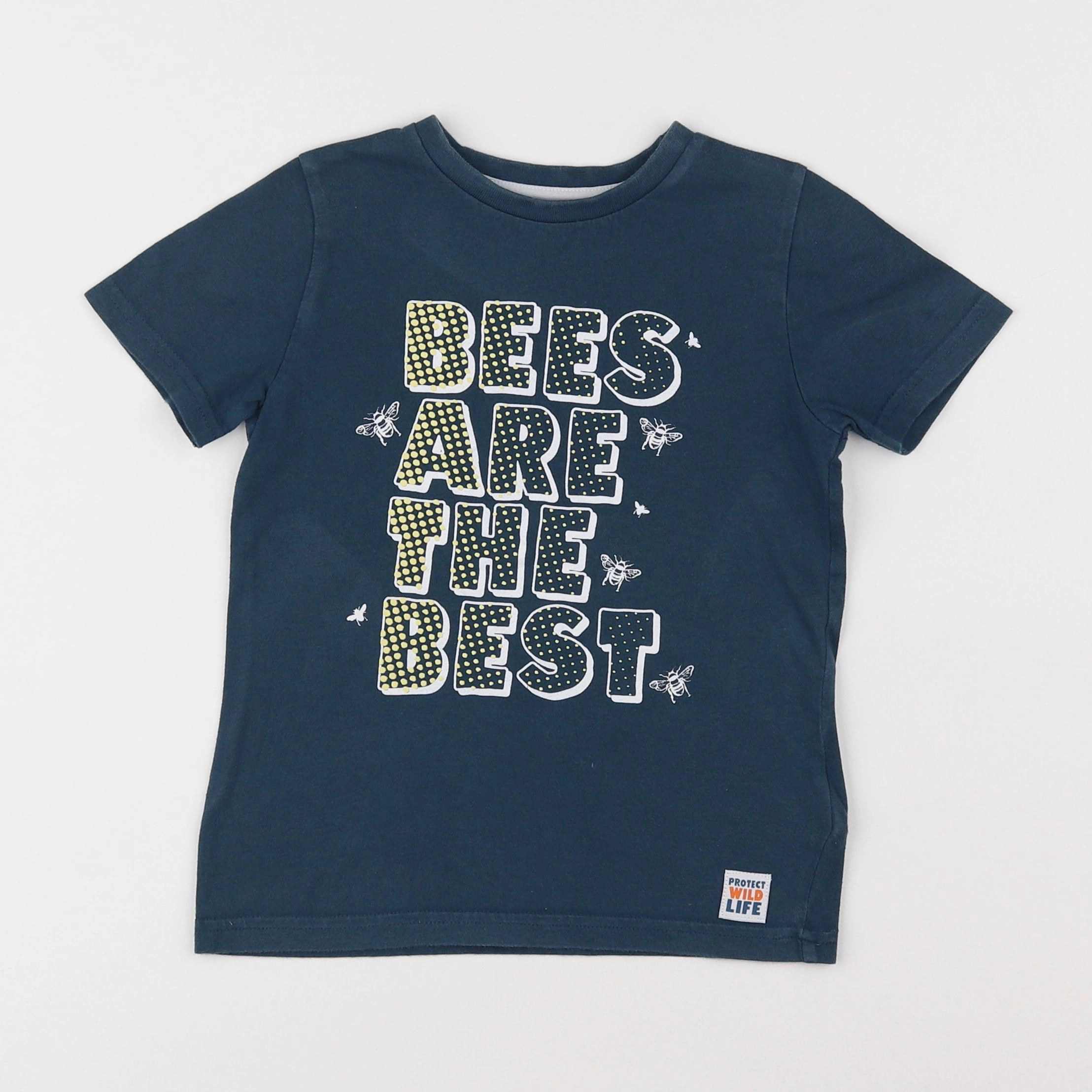 Vertbaudet - tee-shirt bleu - 5 ans