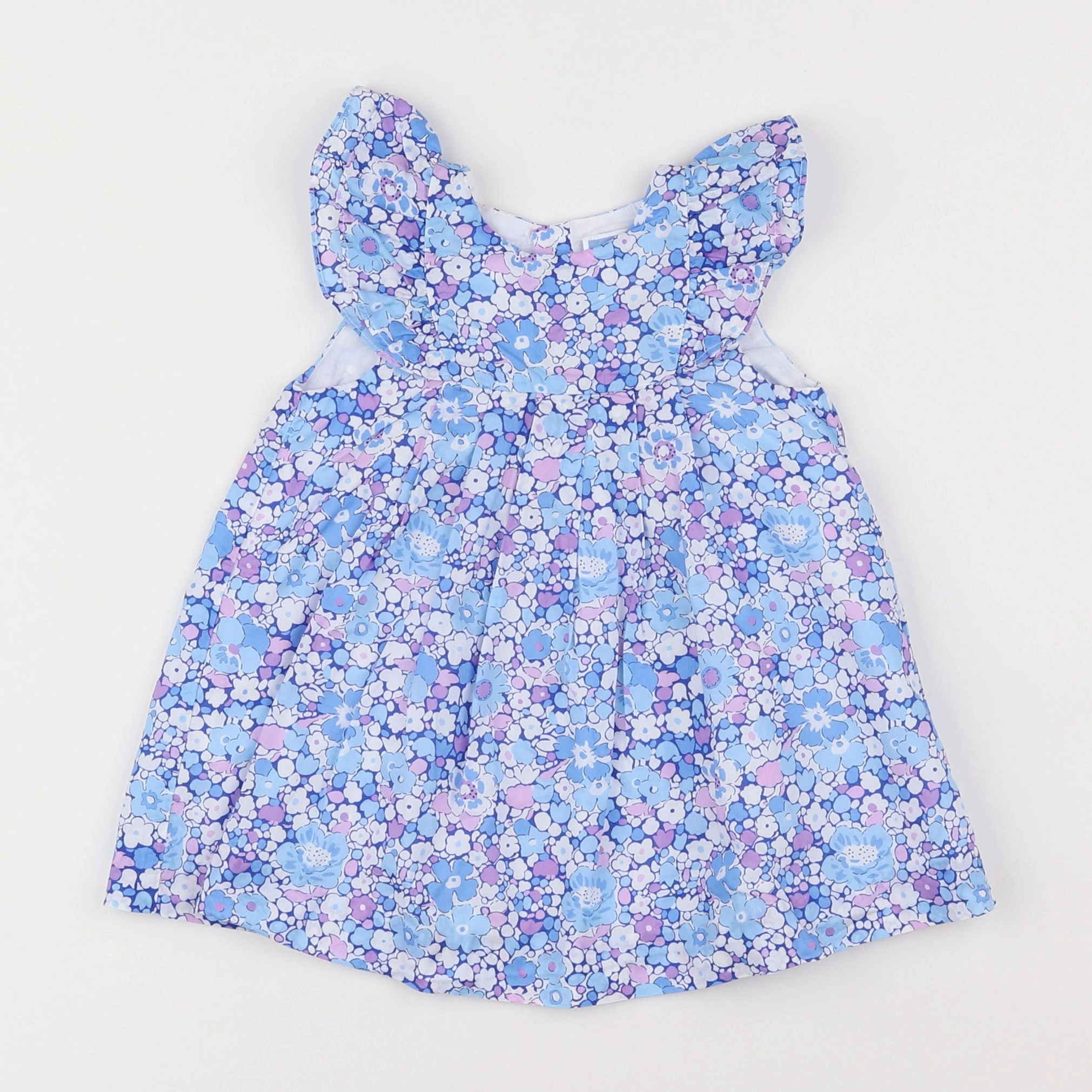 Jacadi - robe liberty bleu - 12 mois