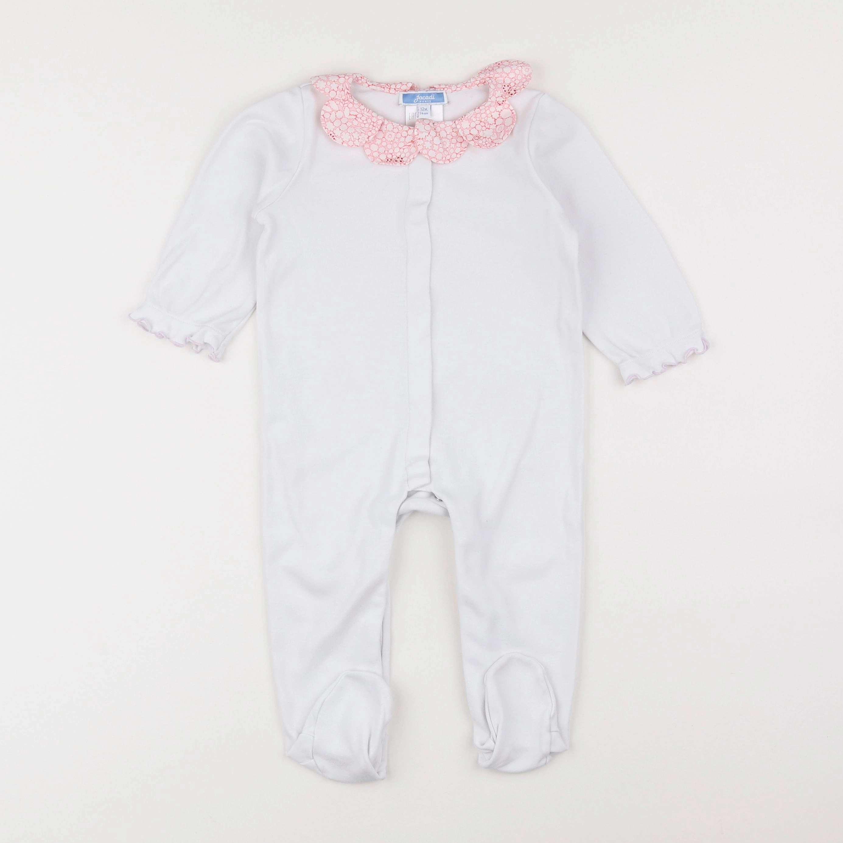 Jacadi - pyjama coton blanc - 12/18 mois