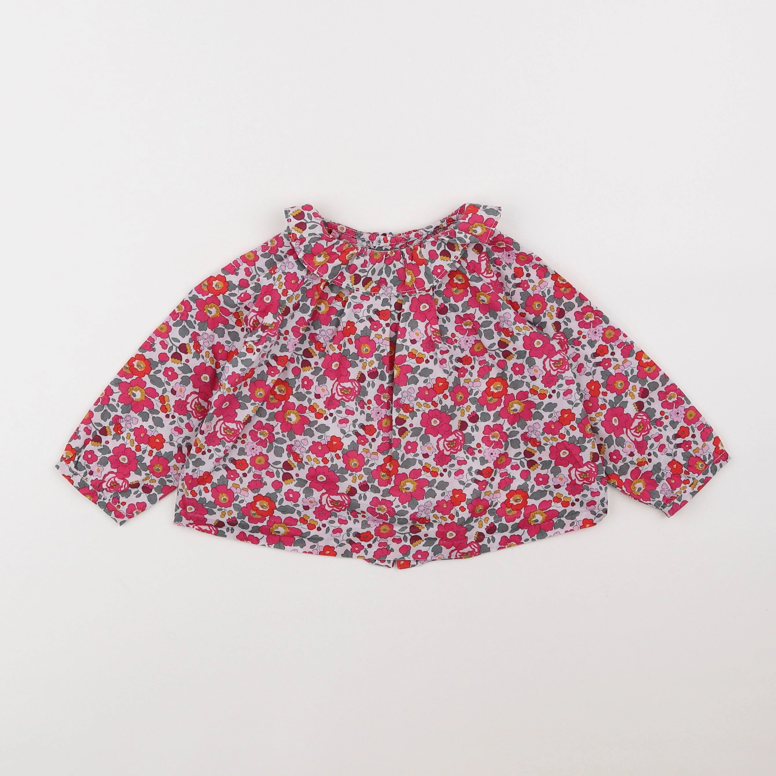 Jacadi - blouse liberty rouge - 18 mois