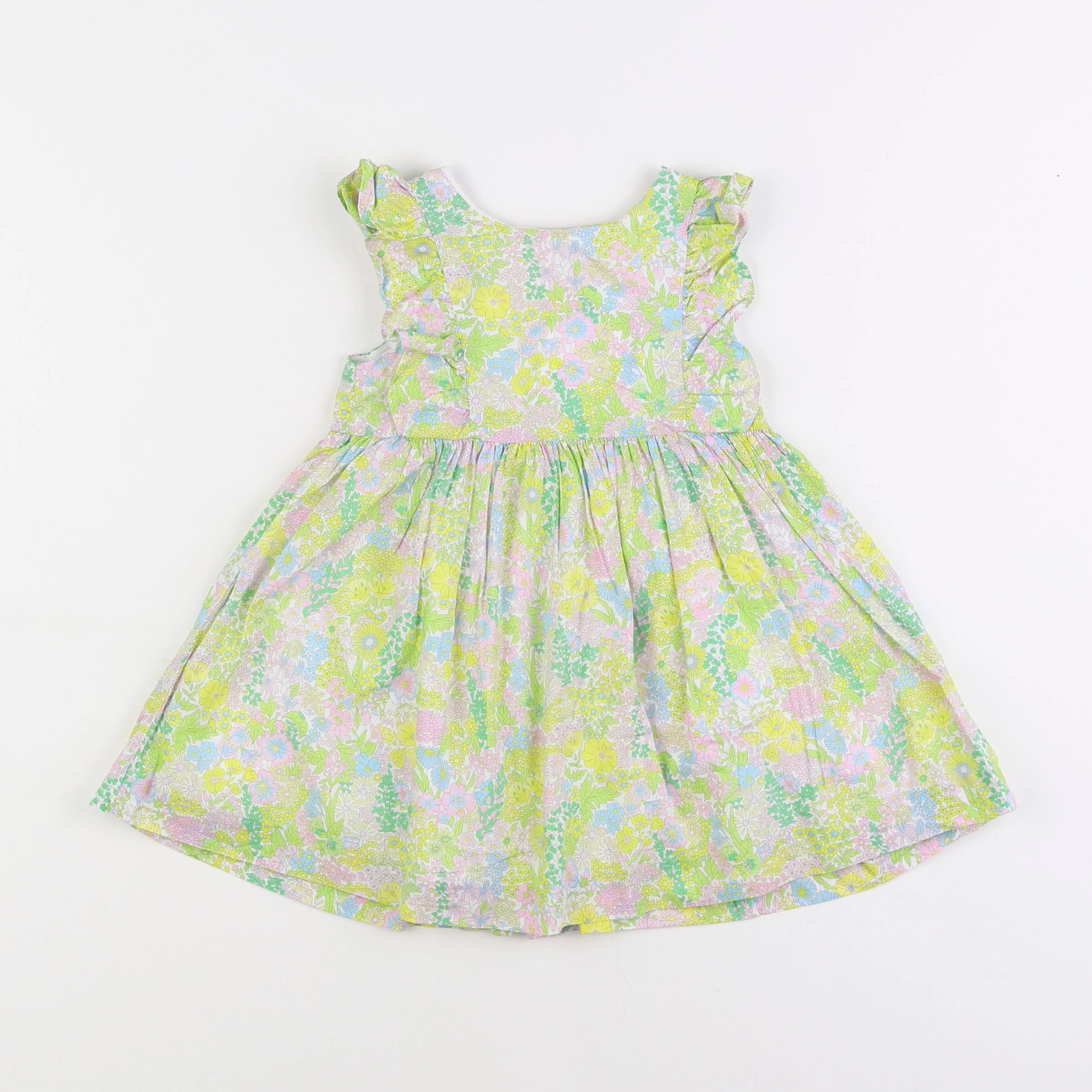 Jacadi - robe liberty vert - 2 ans