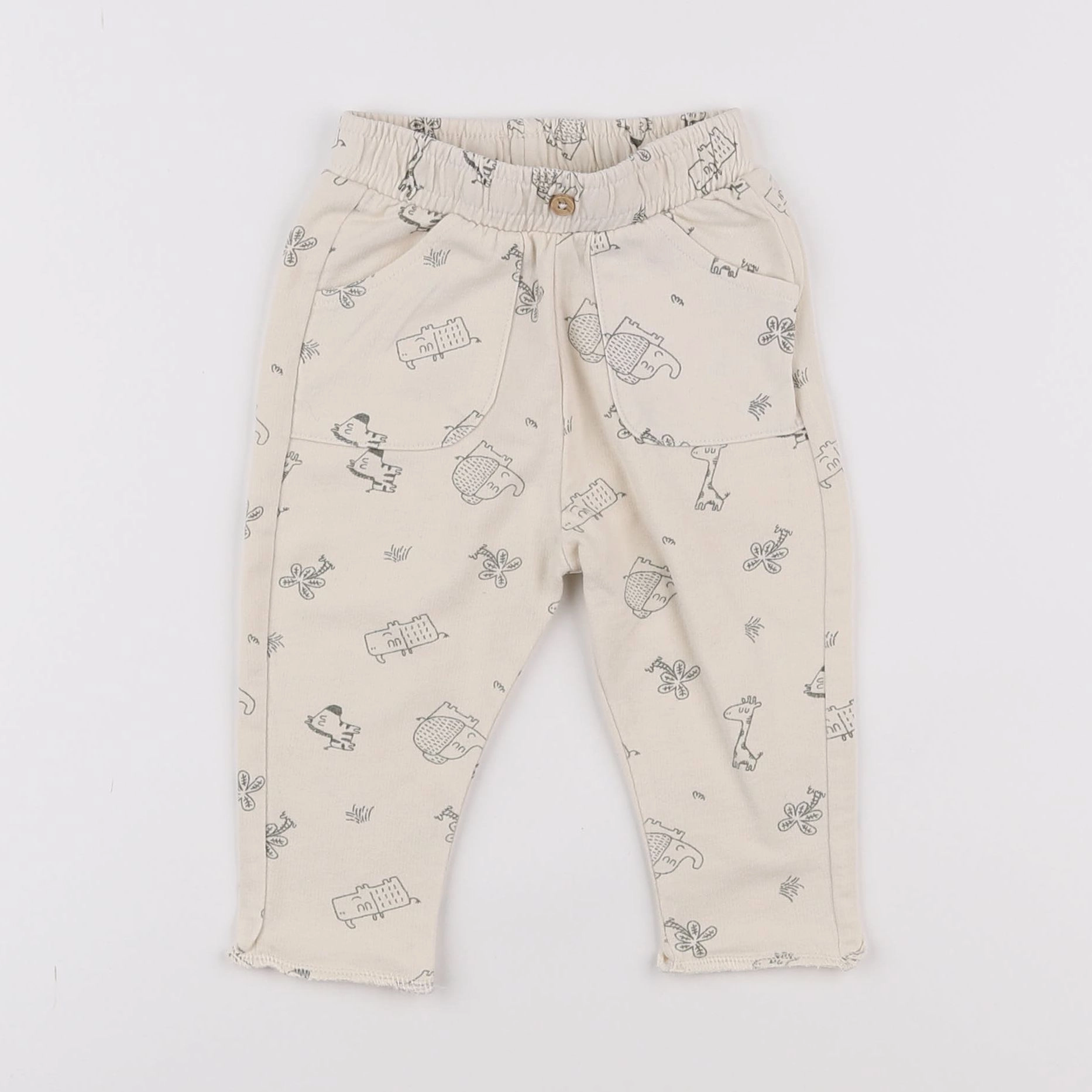 Vertbaudet - jogging beige - 3 mois