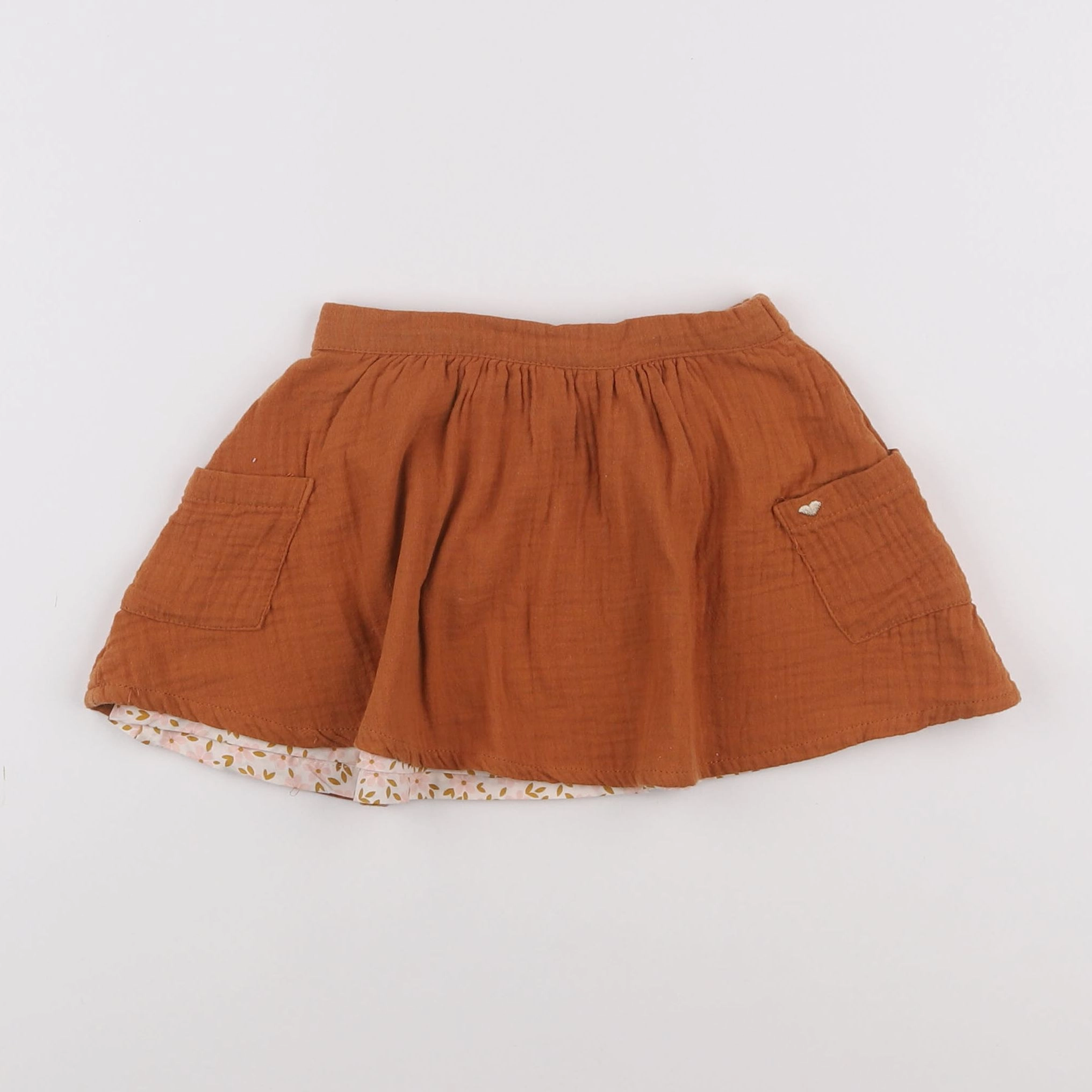 Vertbaudet - jupe marron - 2 ans