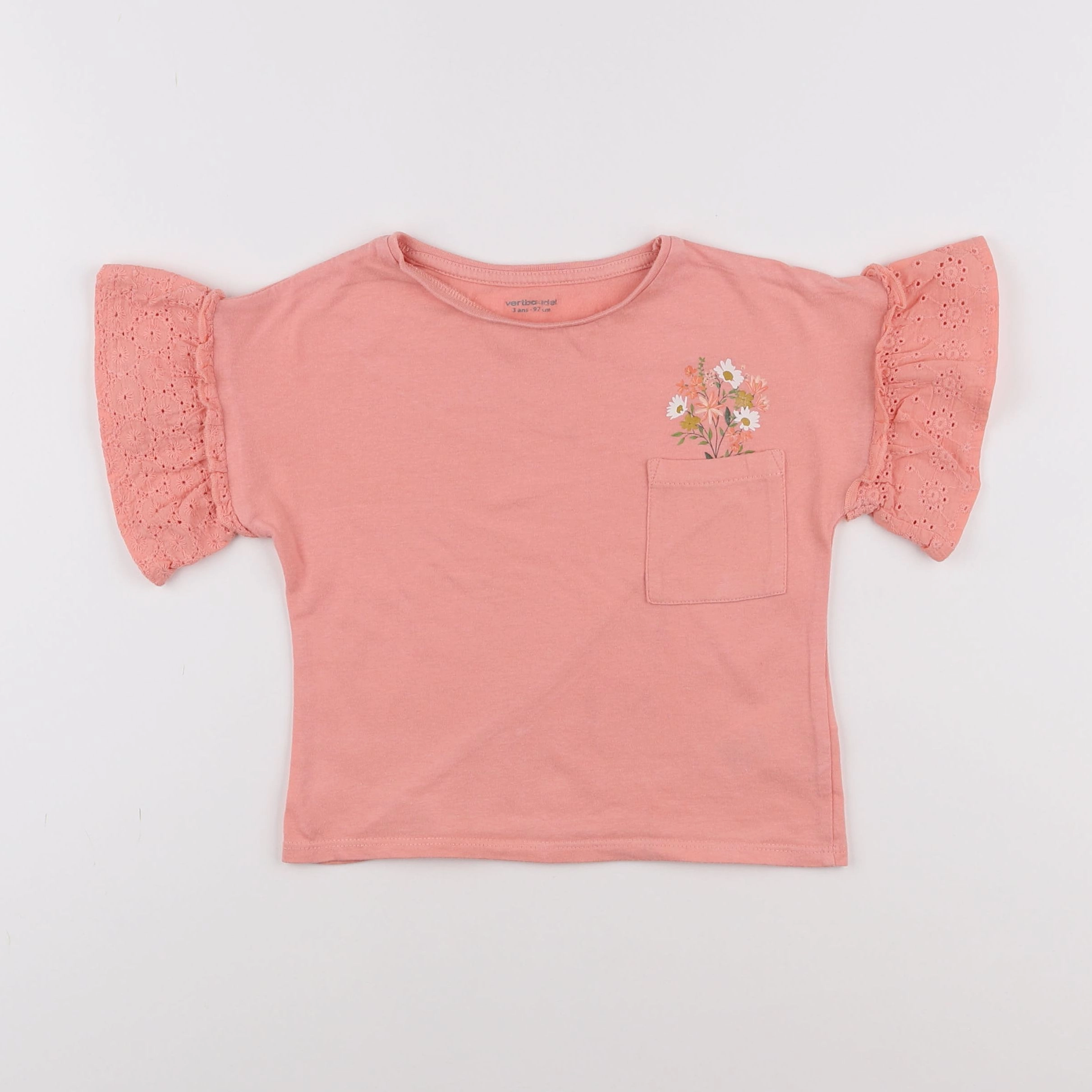 Vertbaudet - tee-shirt rose - 3 ans