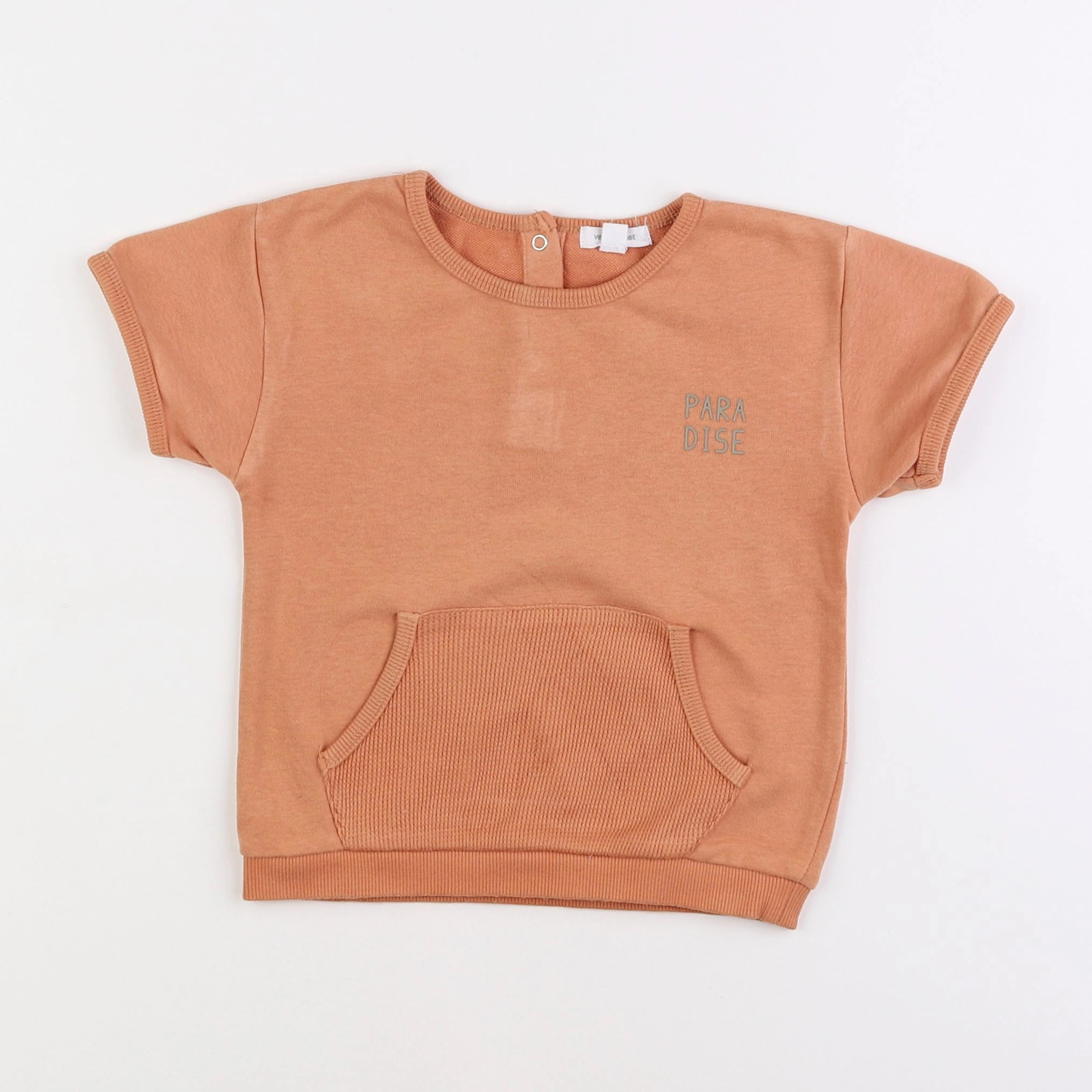 Vertbaudet - sweat orange - 3 ans