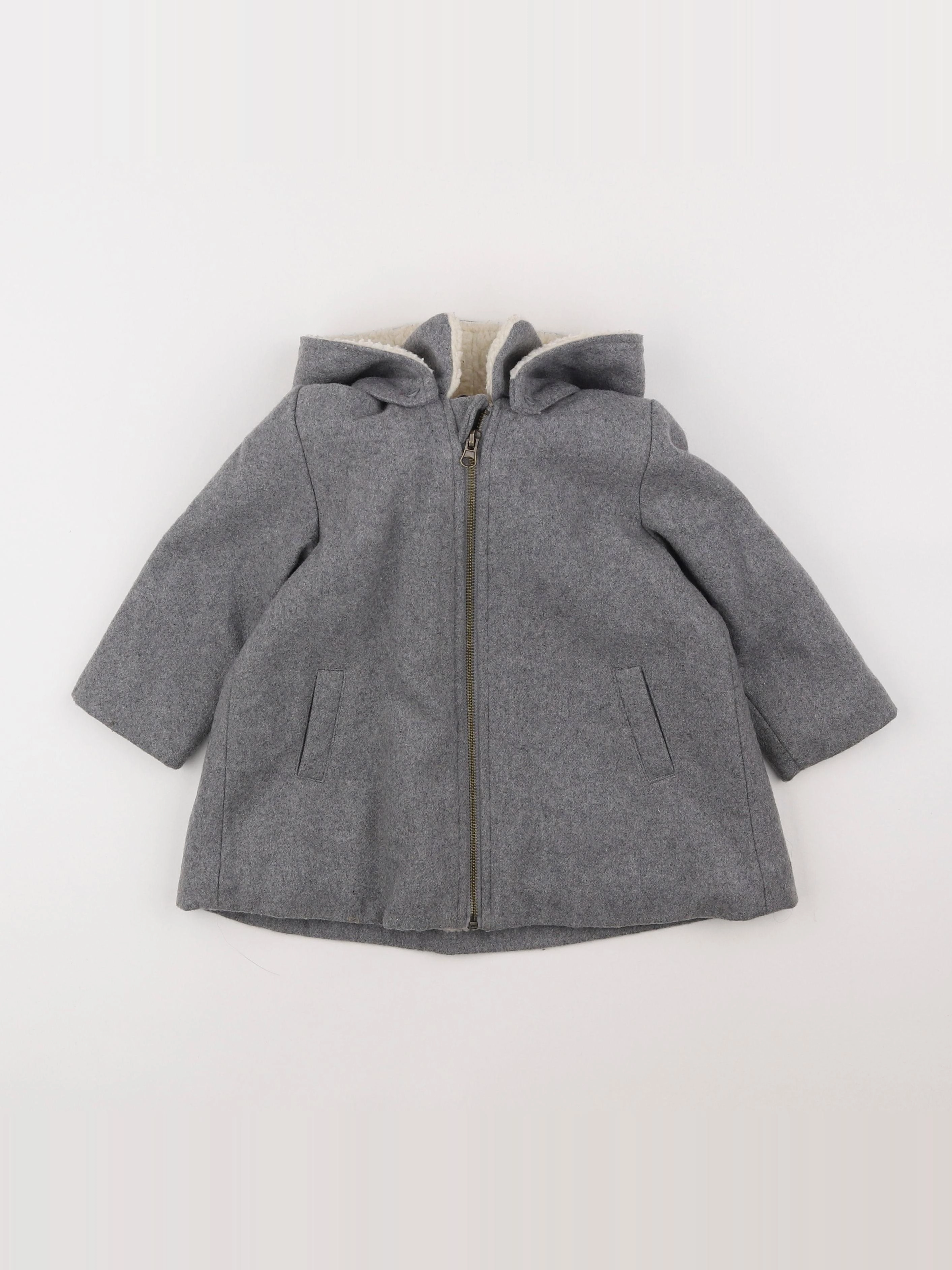 Boutchou - manteau gris - 2 ans