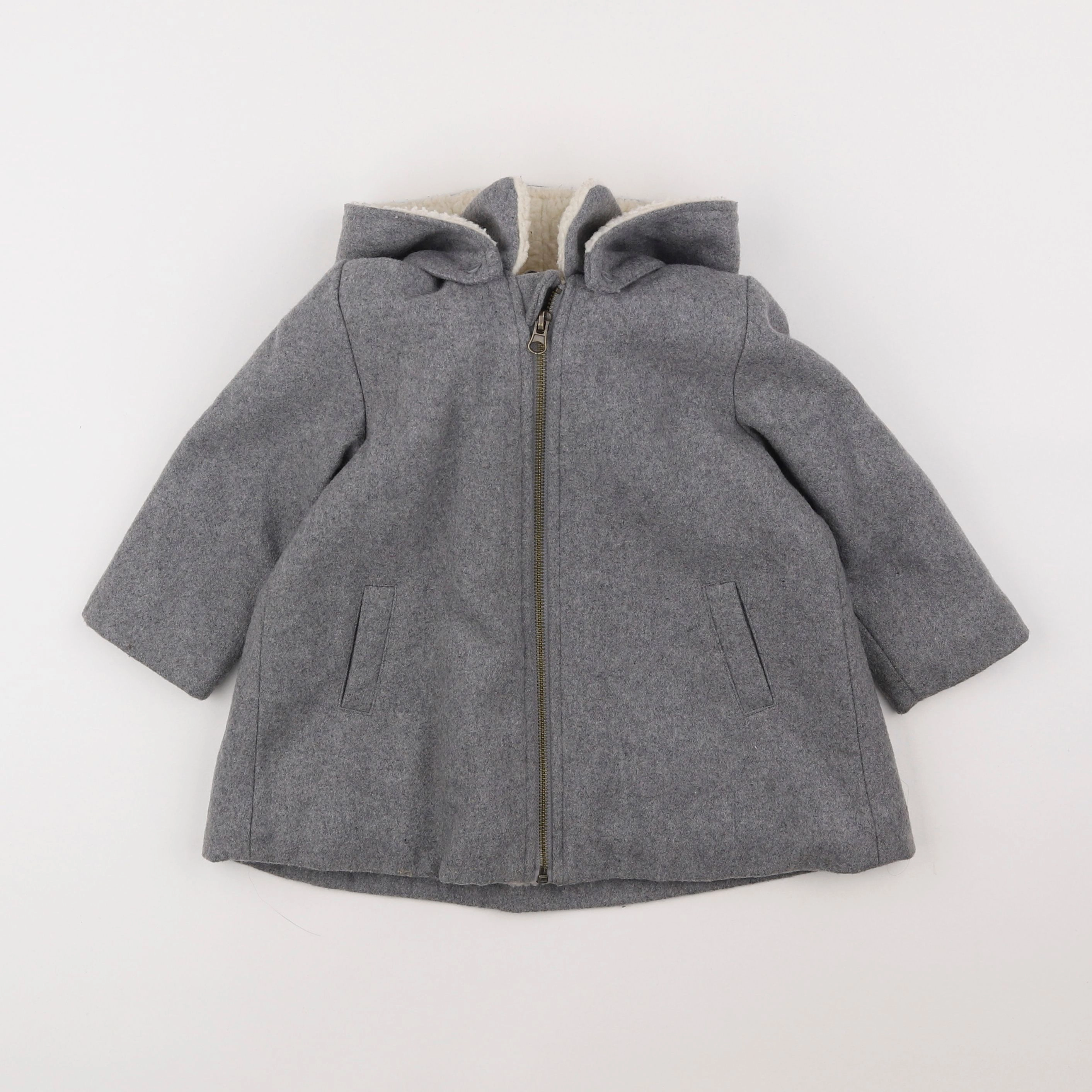 Boutchou - manteau gris - 2 ans