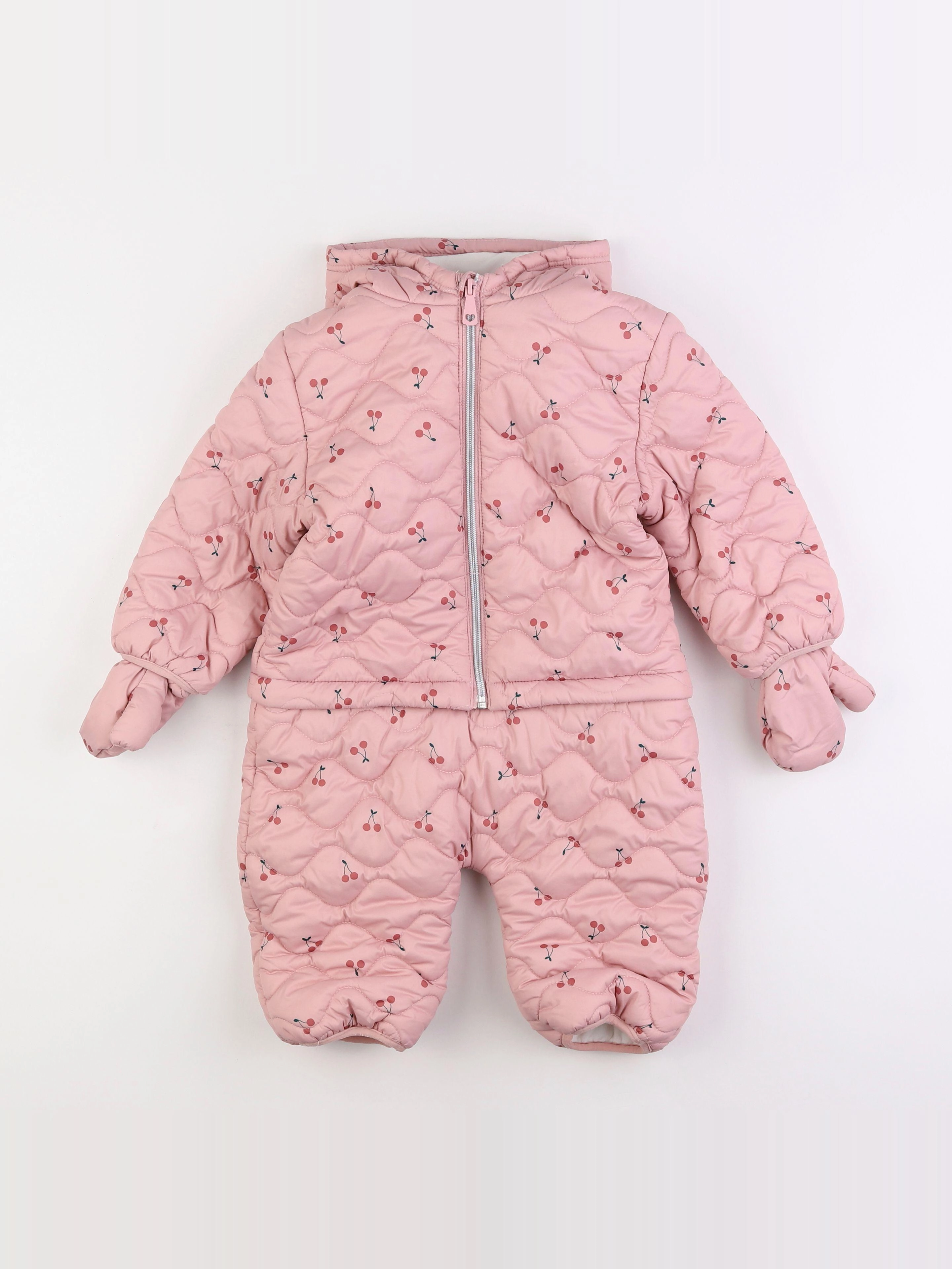 Vertbaudet - combi-pilote rose - 3 ans