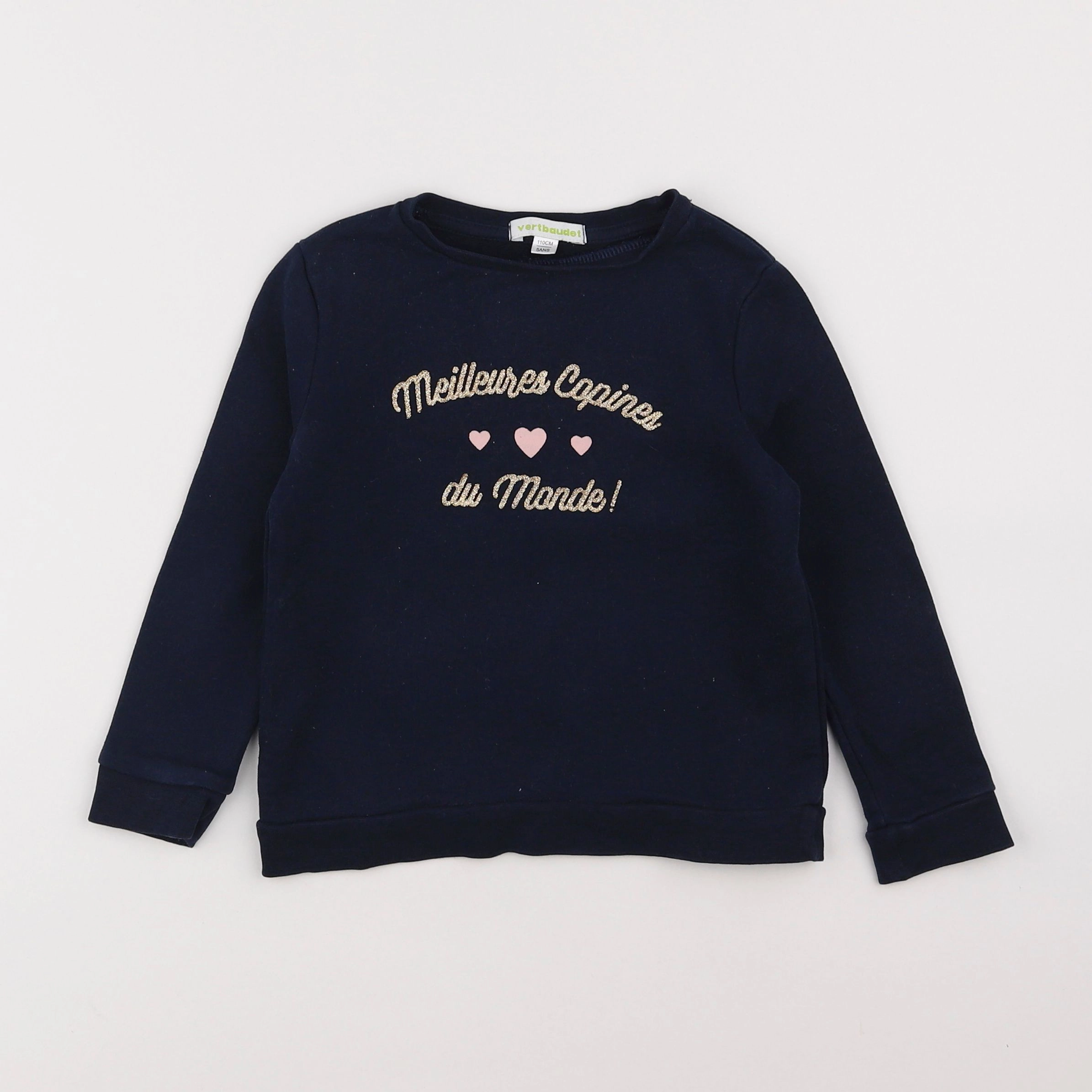 Vertbaudet - sweat bleu - 5 ans