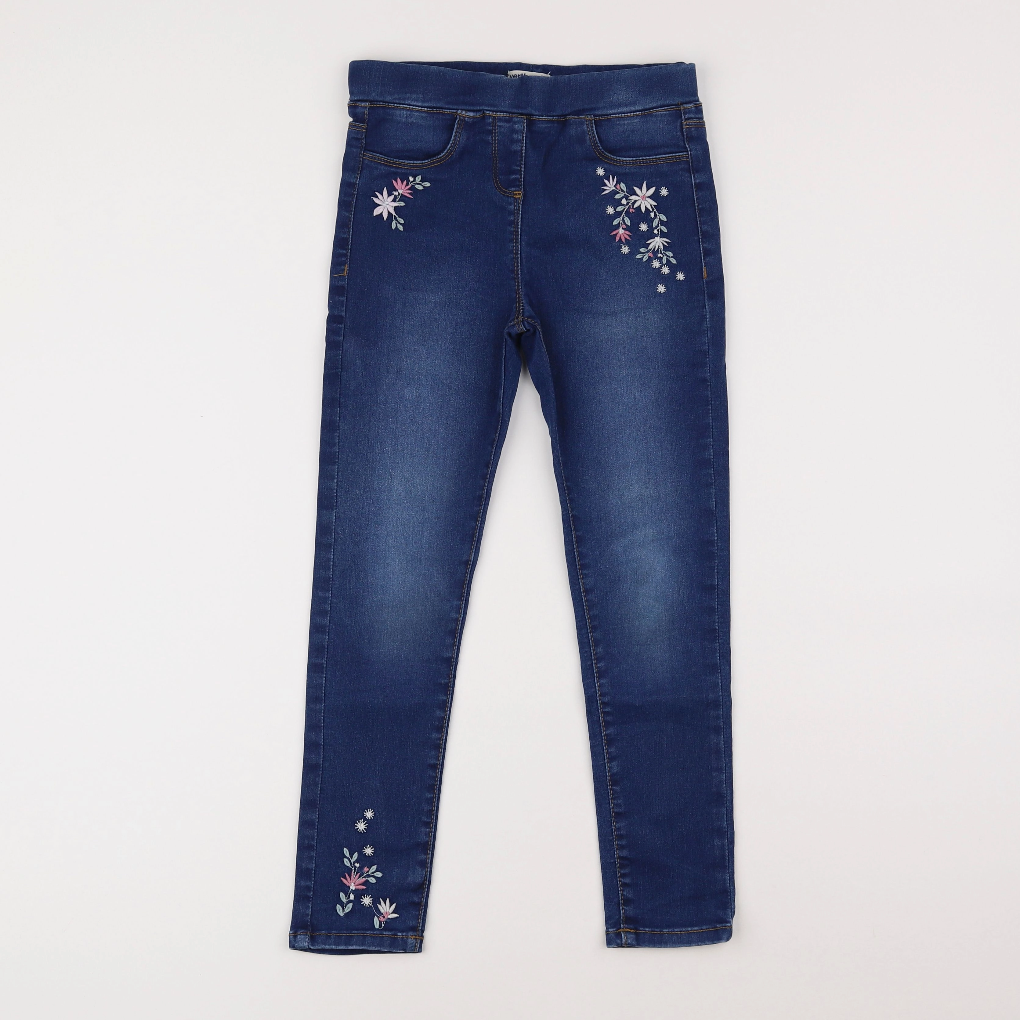 Vertbaudet - jegging bleu - 8 ans