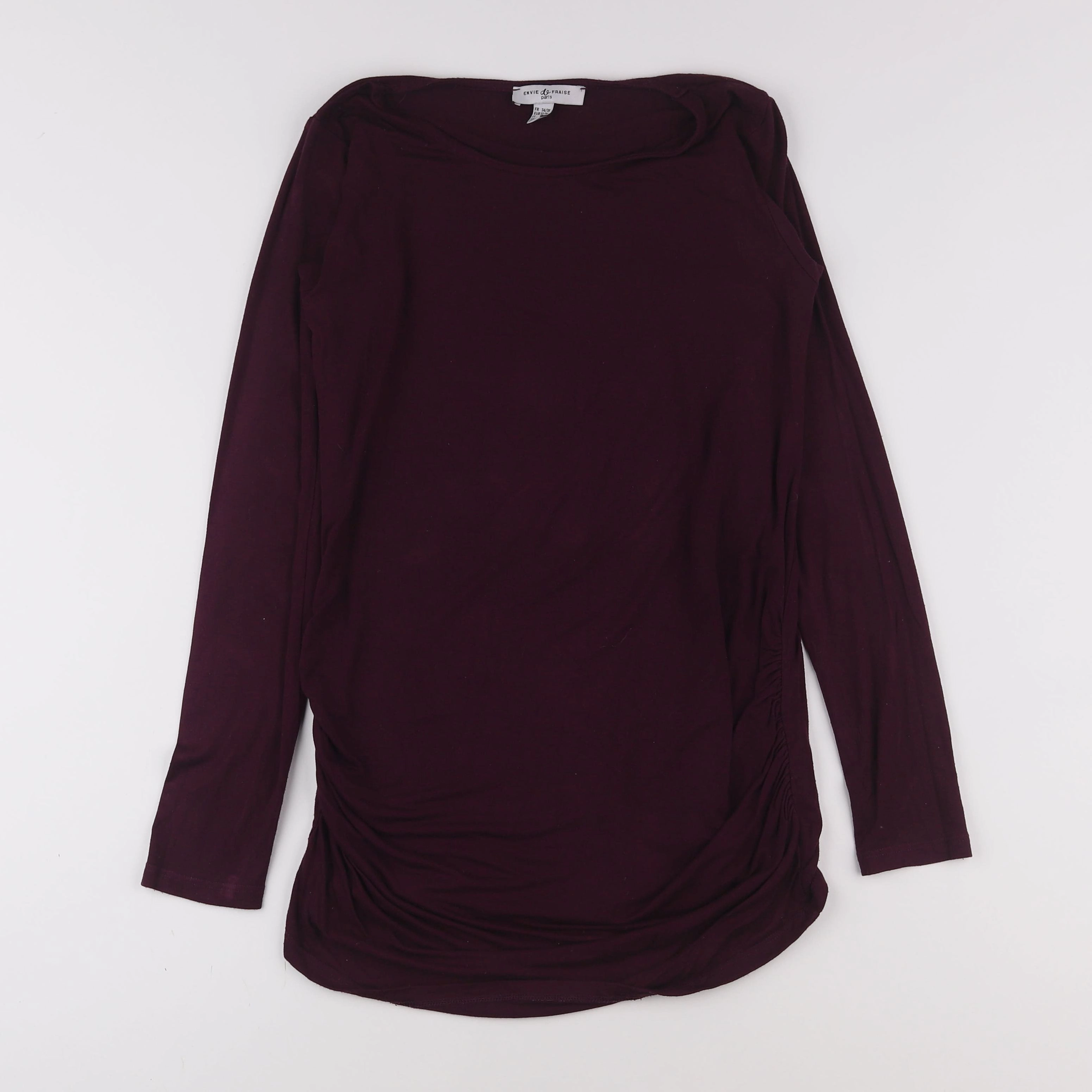 Envie de fraise - tee-shirt grossesse violet - 34 à 36