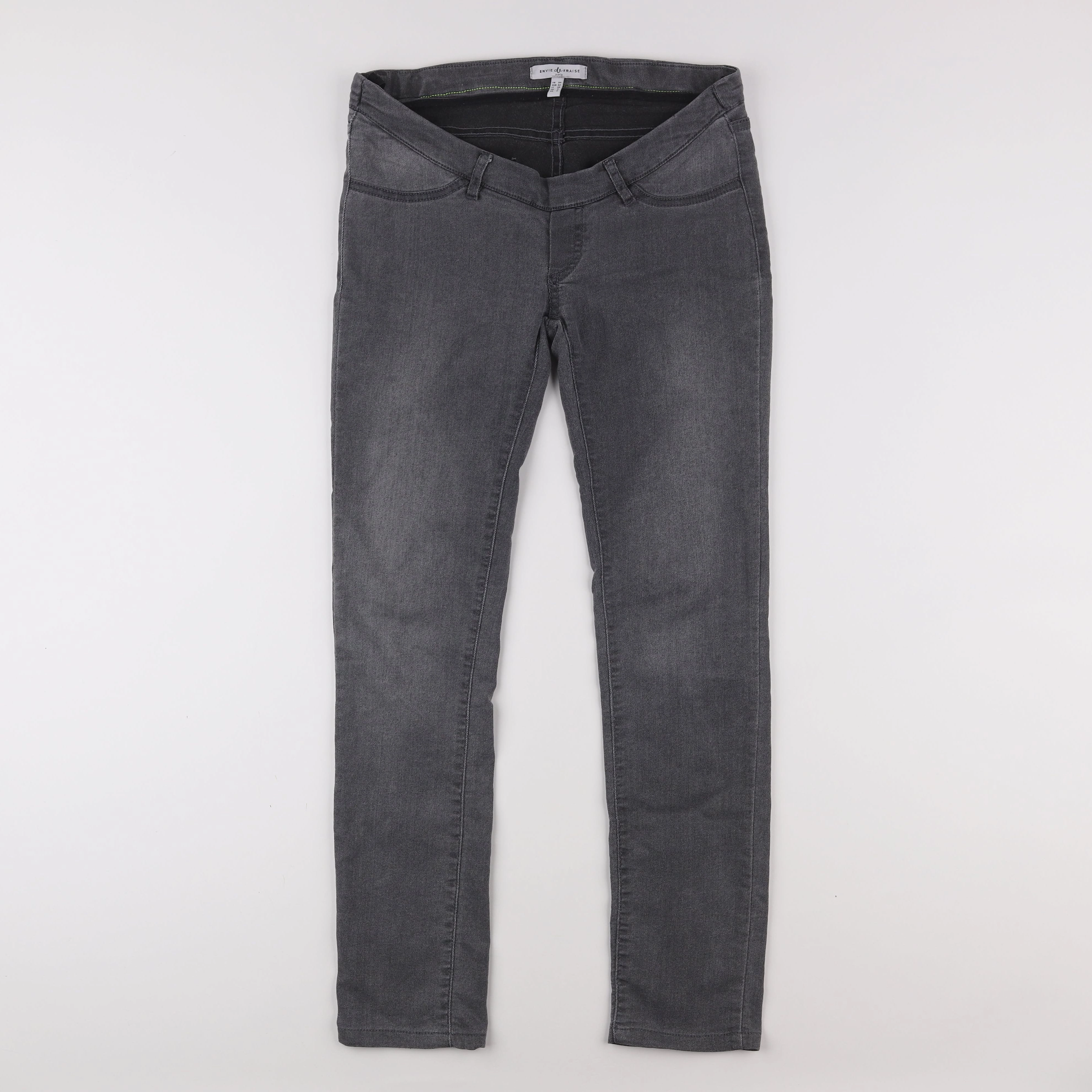 Envie de fraise - jean grossesse gris - 34