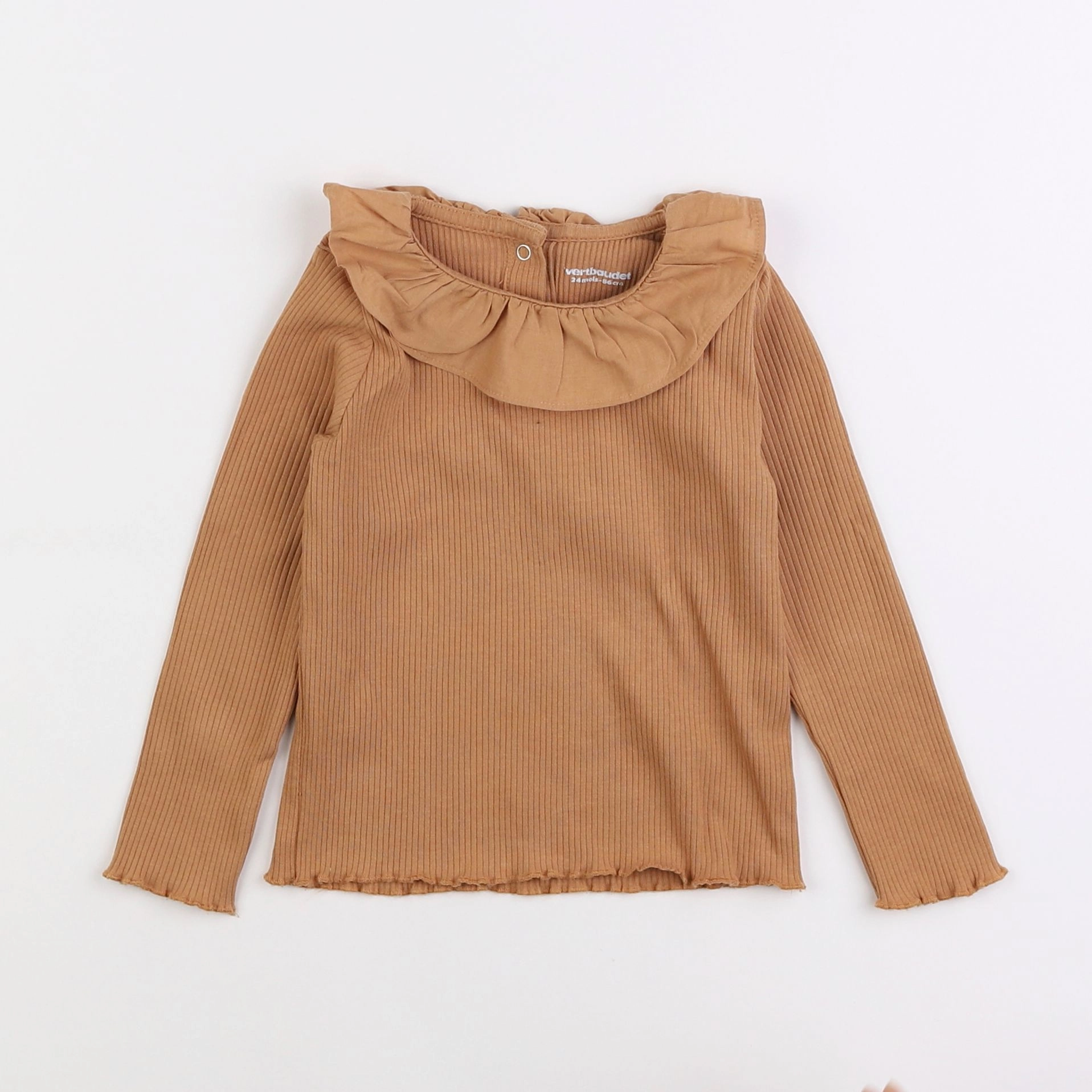 Vertbaudet - tee-shirt marron - 2 ans