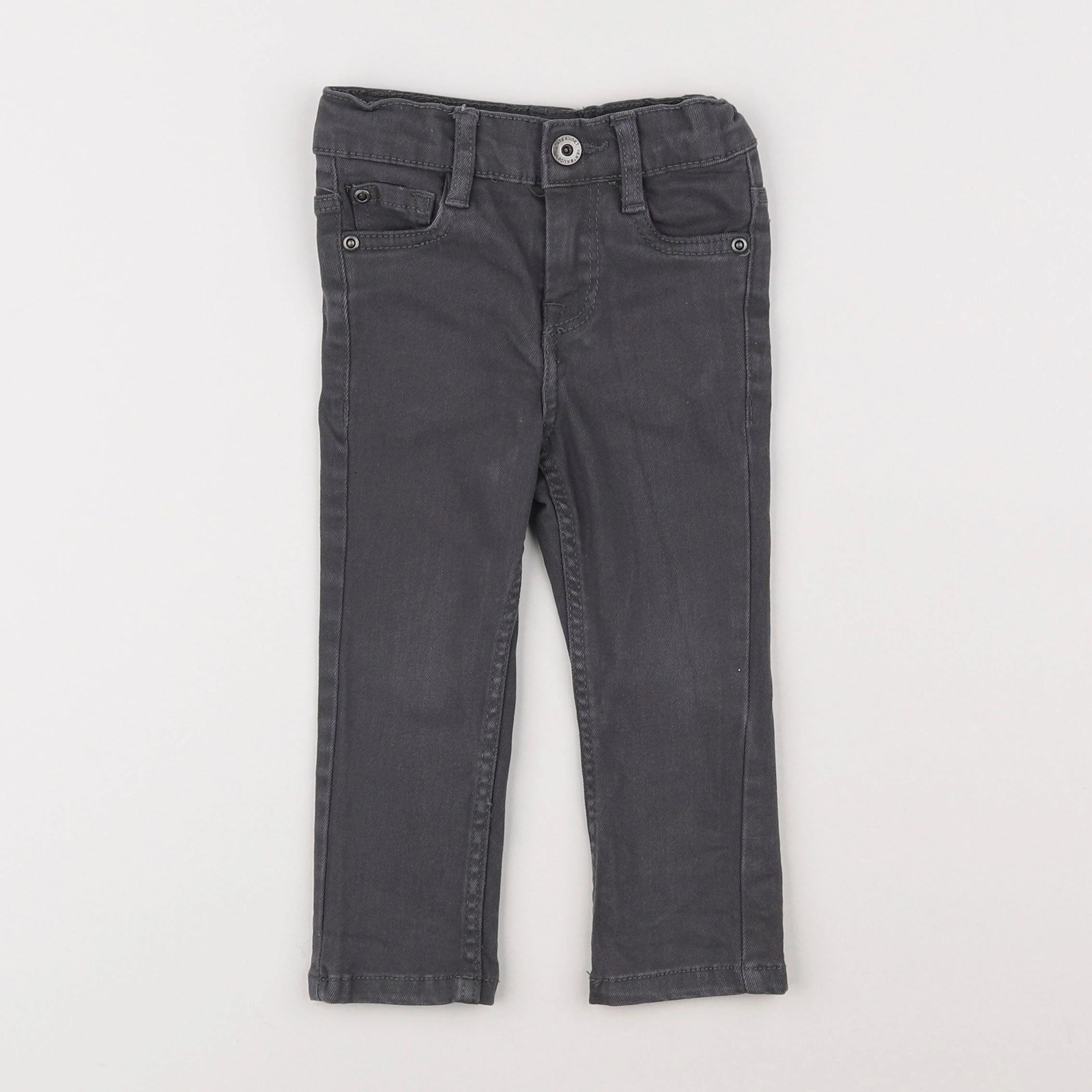 Vertbaudet - jean gris - 2 ans