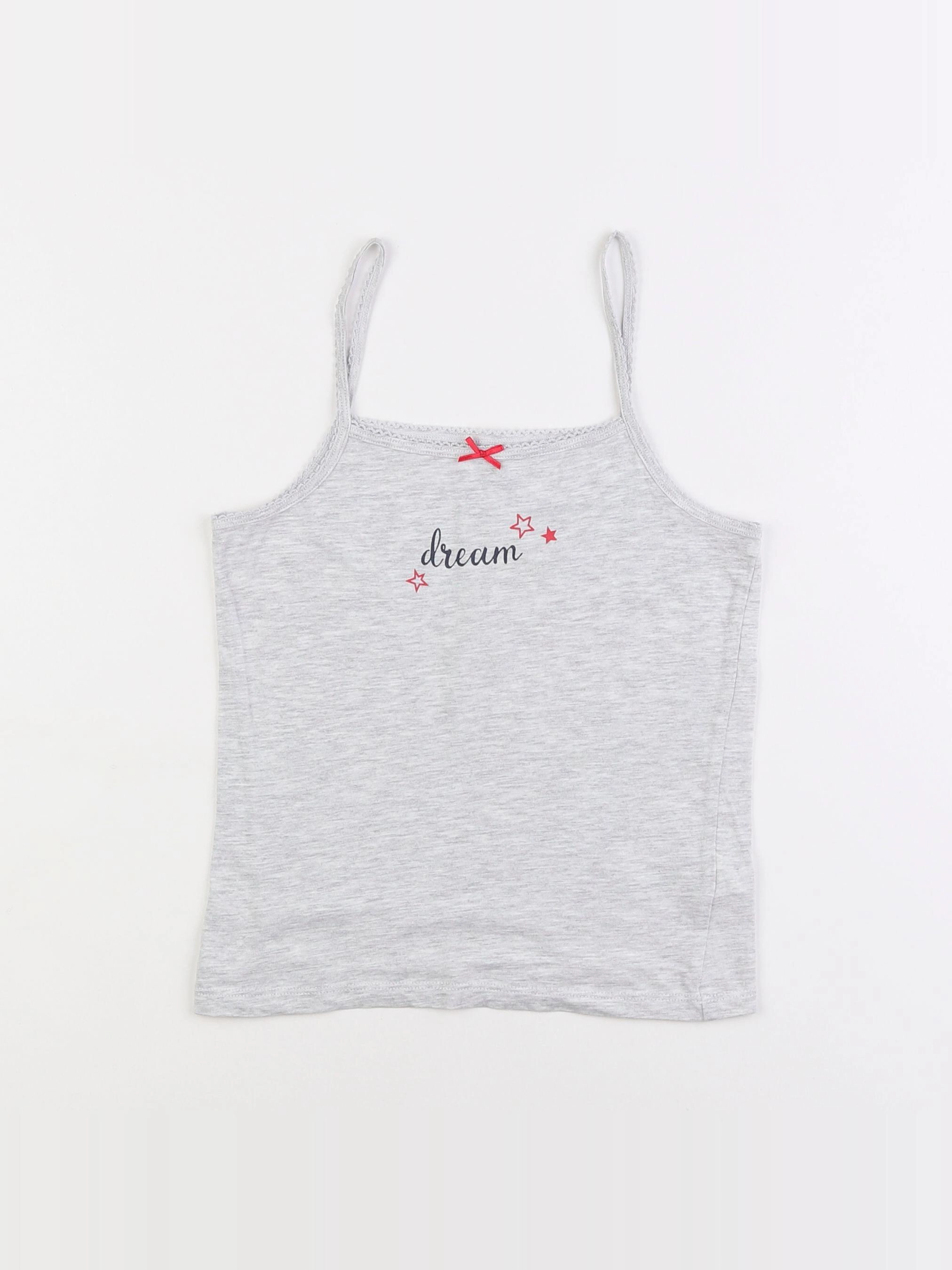 Vertbaudet - maillot de corps gris - 8 ans
