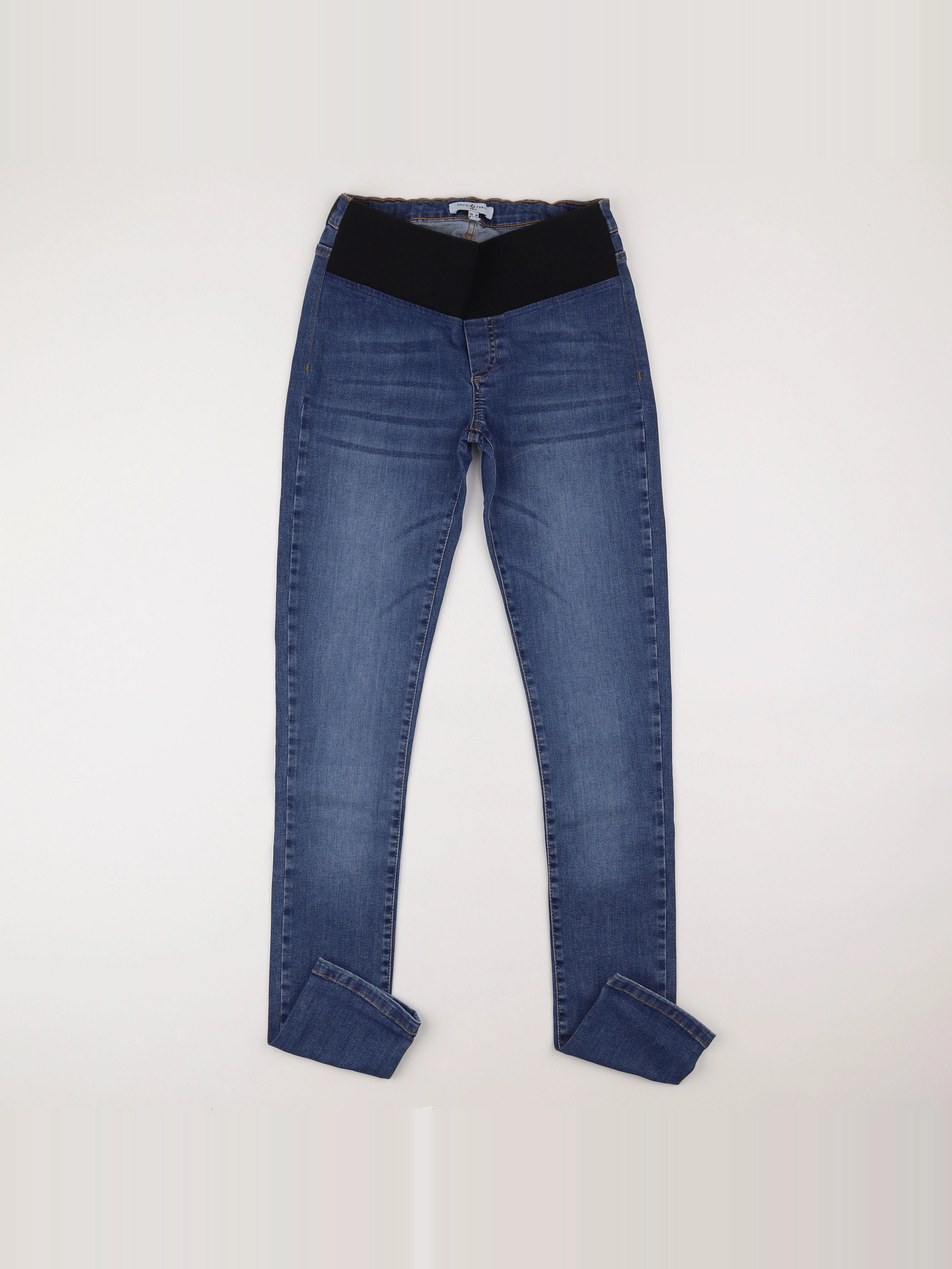 Envie de fraise - jean grossesse bleu - 34