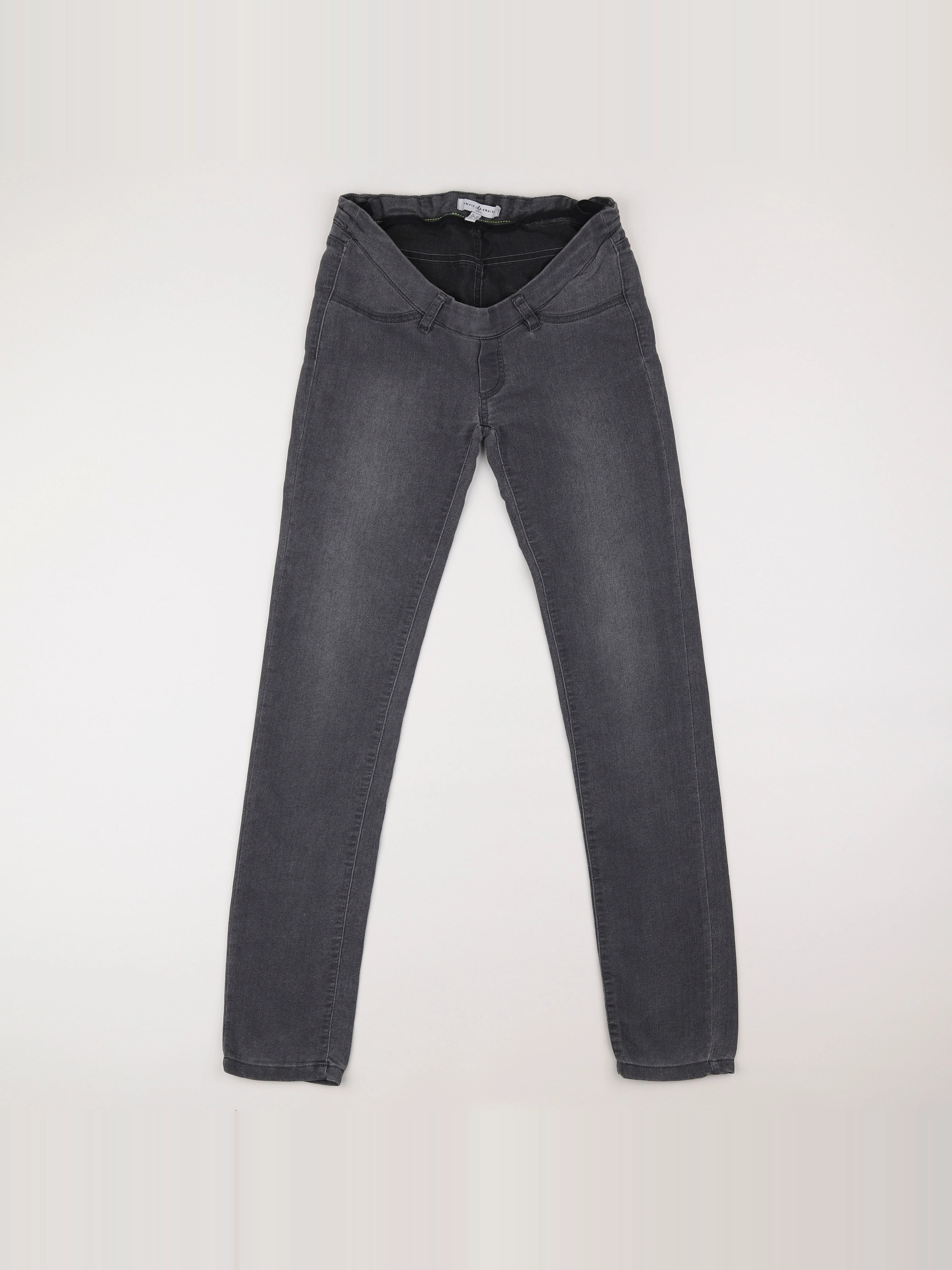 Envie de fraise - jean grossesse gris - 34