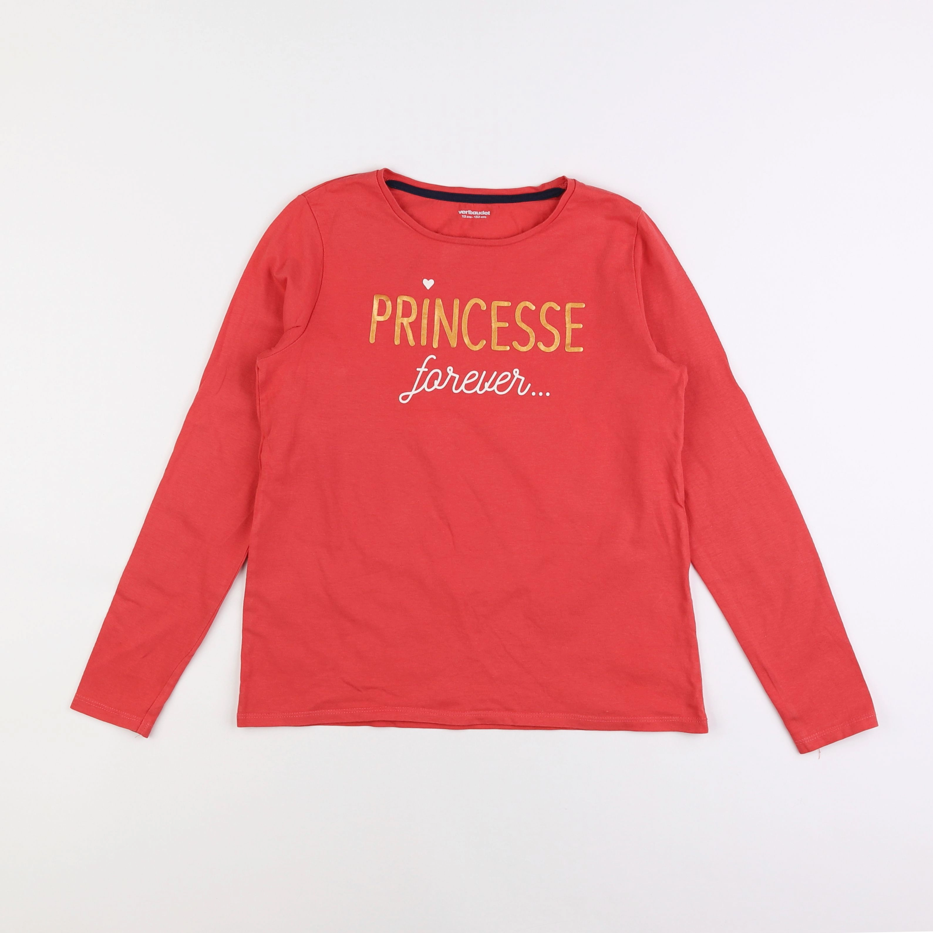 Vertbaudet - tee-shirt rouge - 12 ans