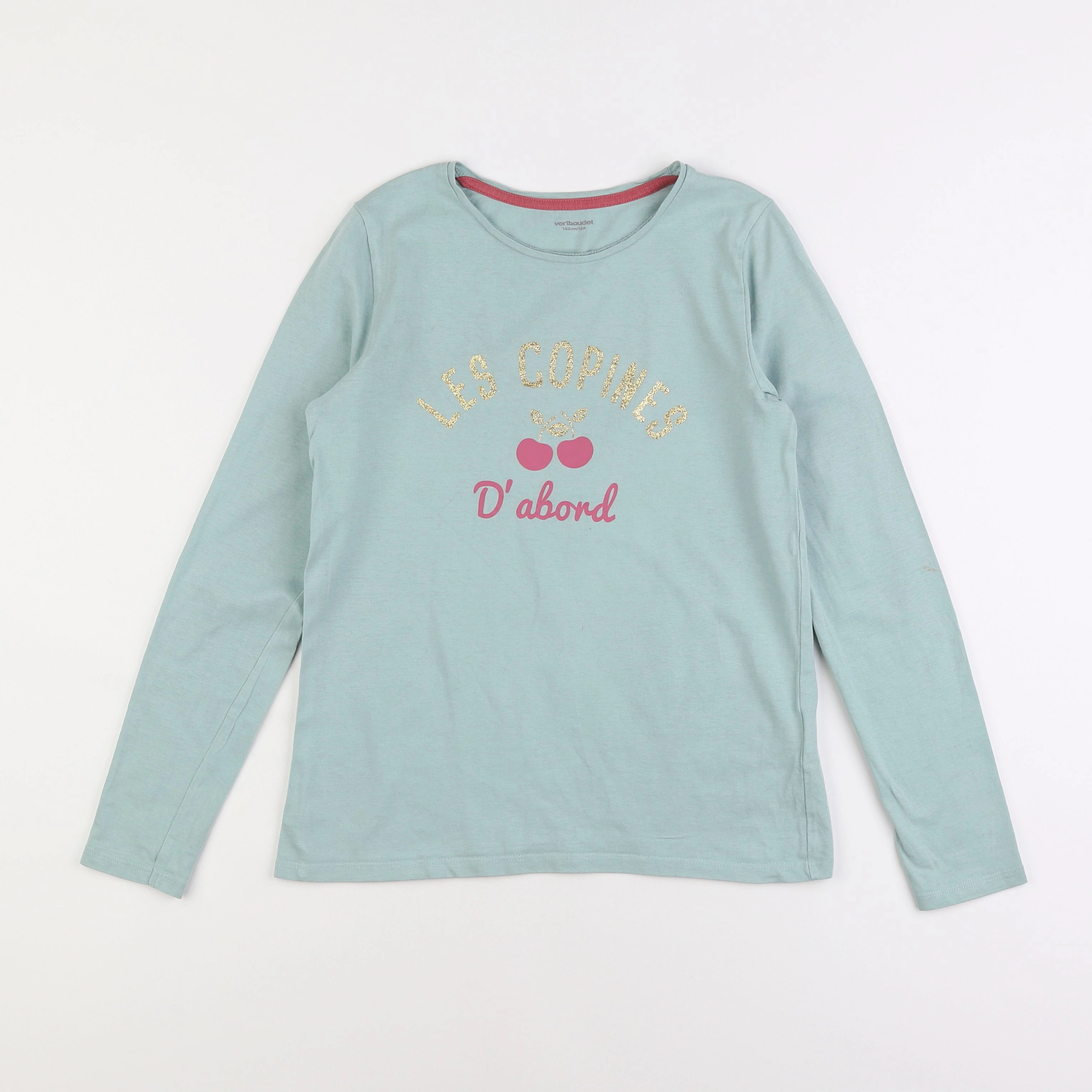 Vertbaudet - tee-shirt vert - 12 ans