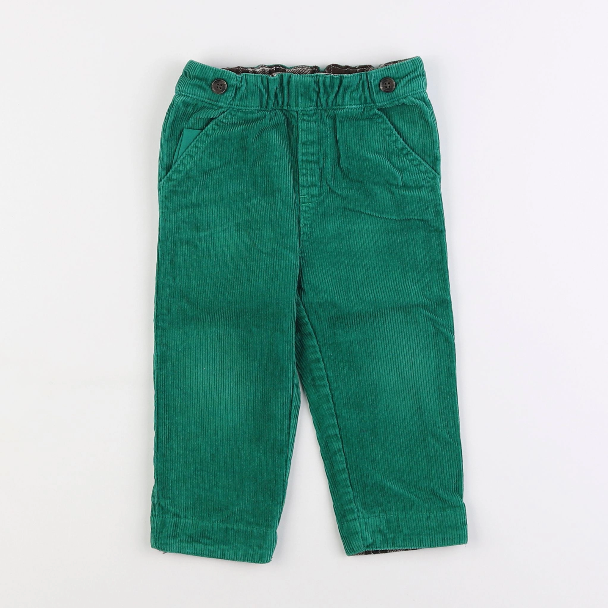 Natalys - pantalon vert - 2 ans