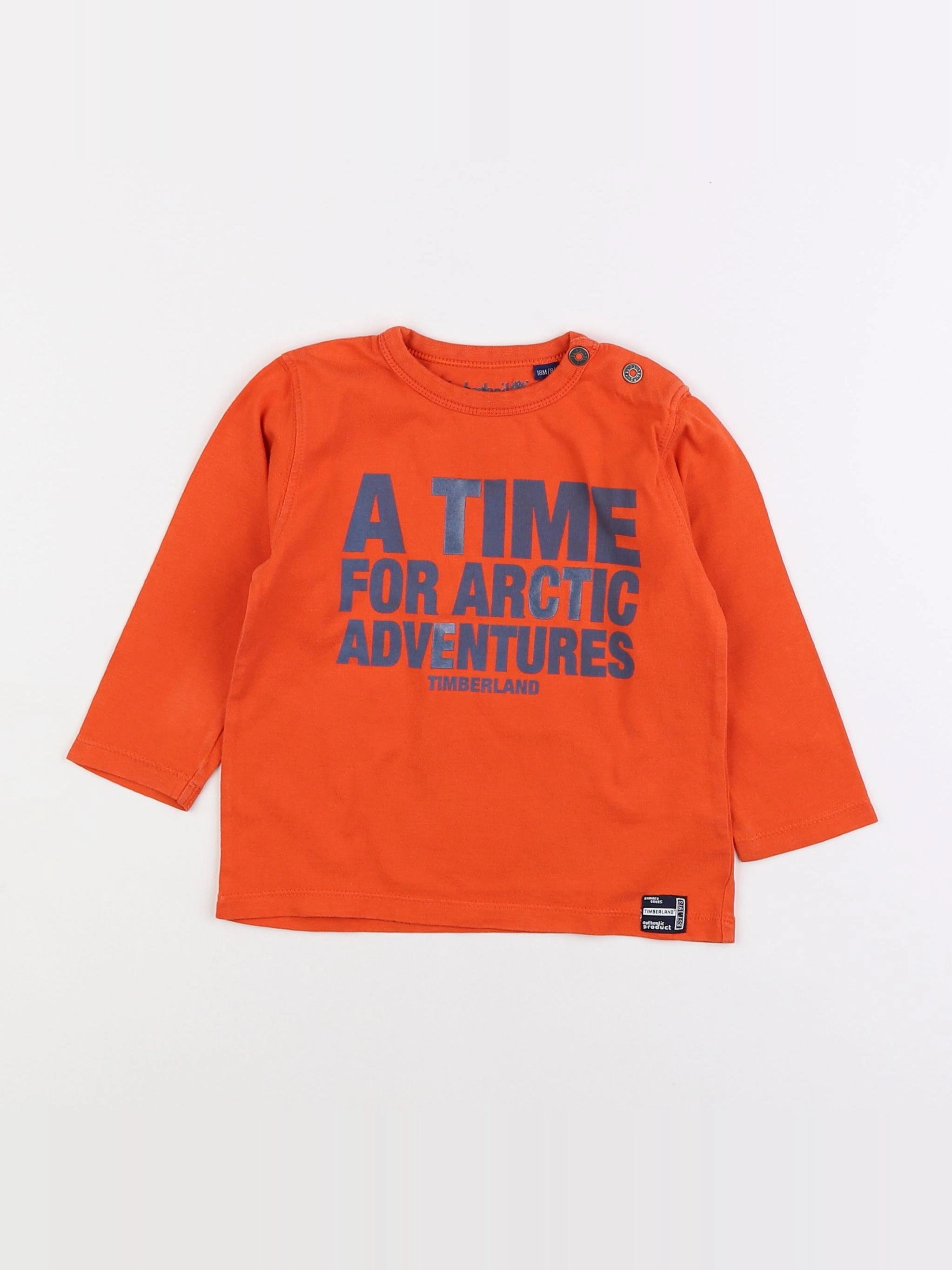 Timberland - tee-shirt orange - 18 mois