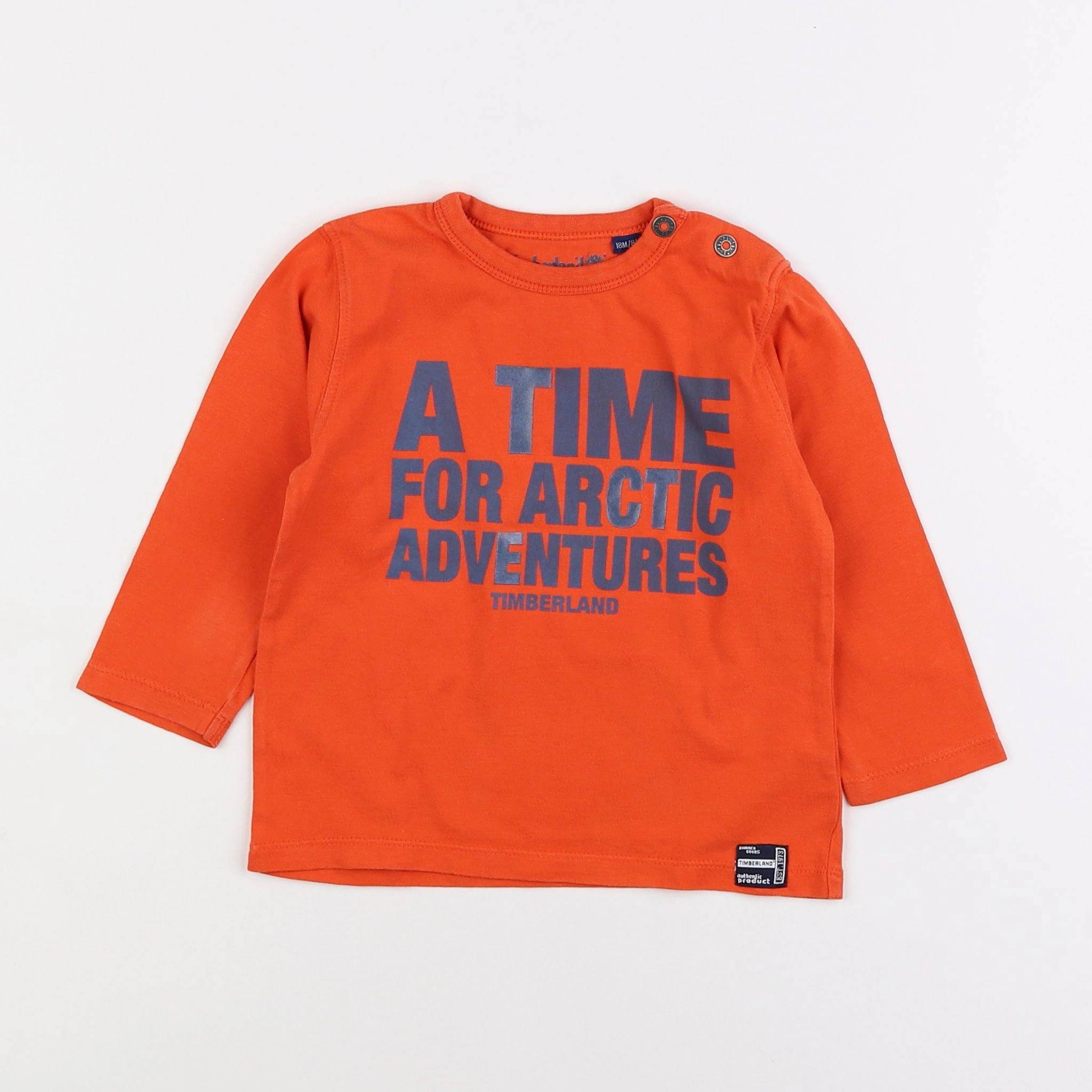 Timberland - tee-shirt orange - 18 mois