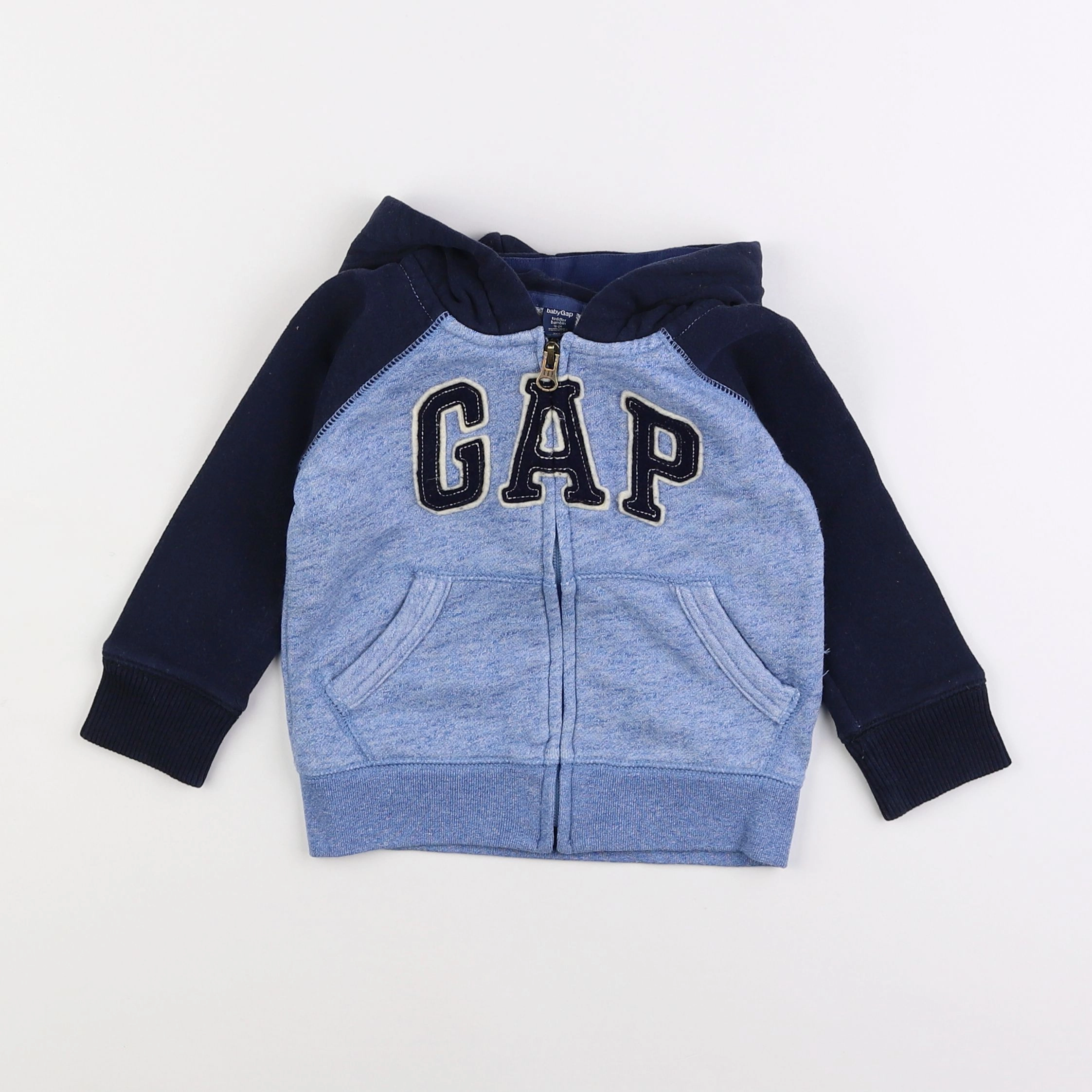 GAP - sweat bleu - 18 mois à 2 ans