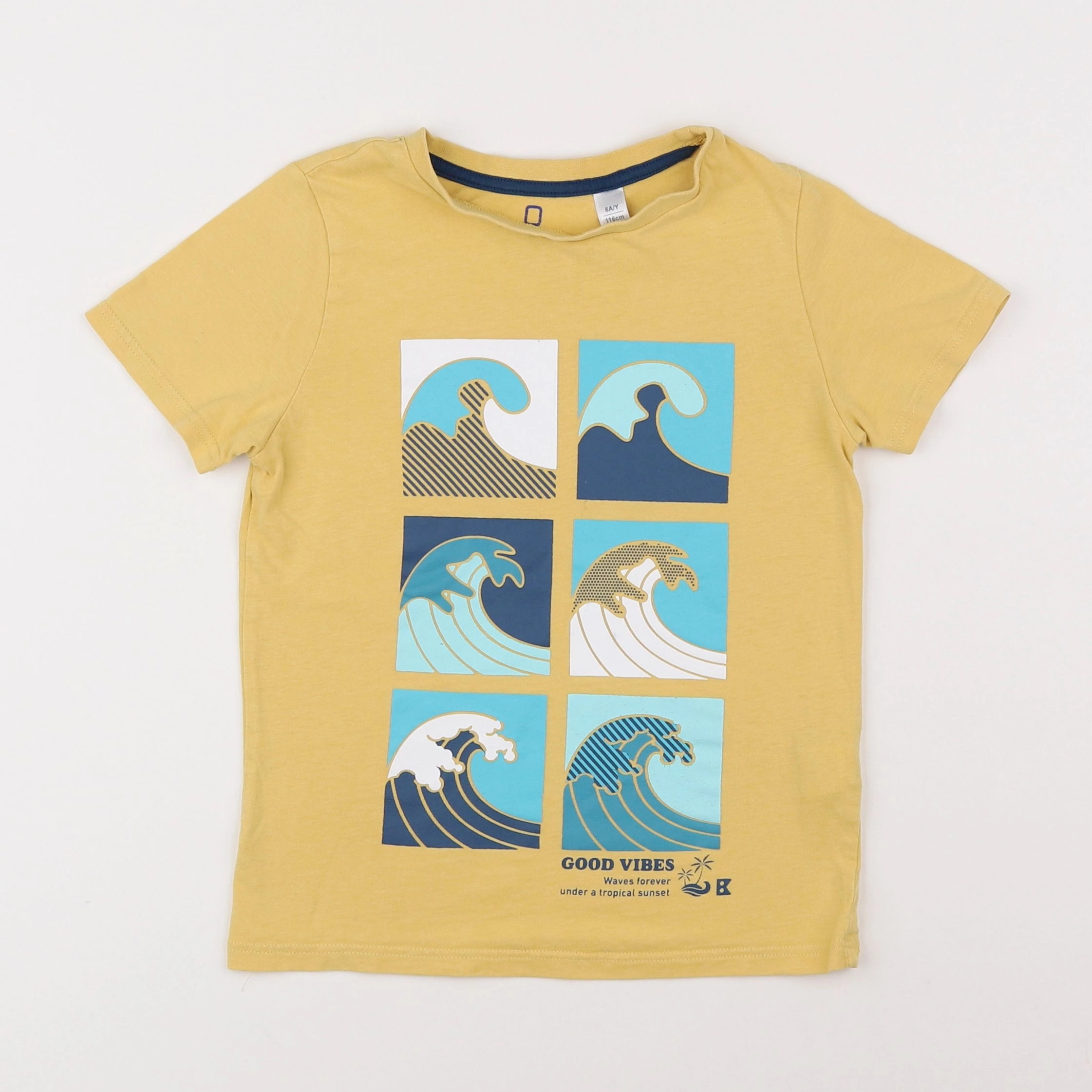 Okaidi - tee-shirt jaune - 6 ans