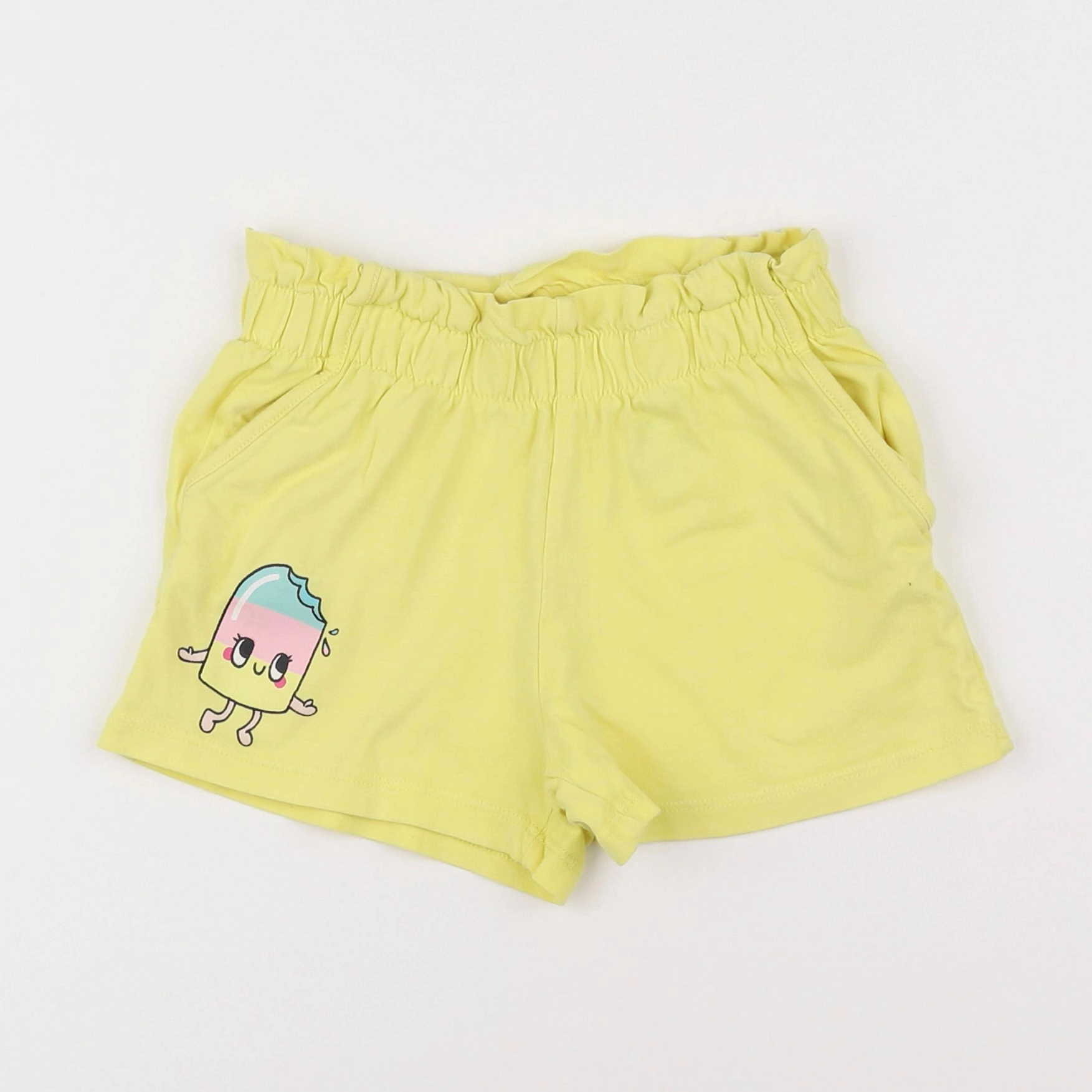 H&M - short jaune - 4/5 ans