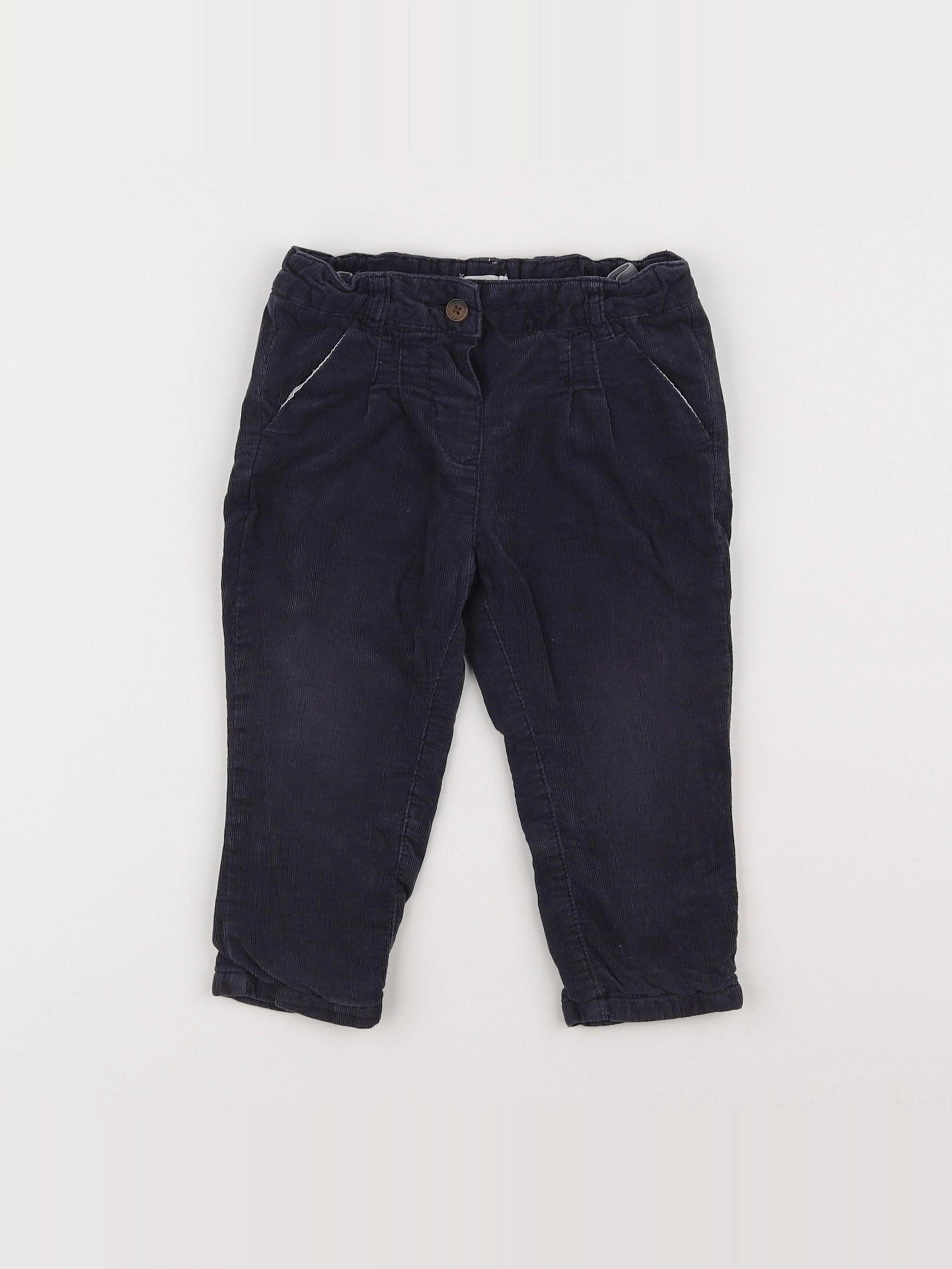 Boutchou - pantalon bleu - 12 mois