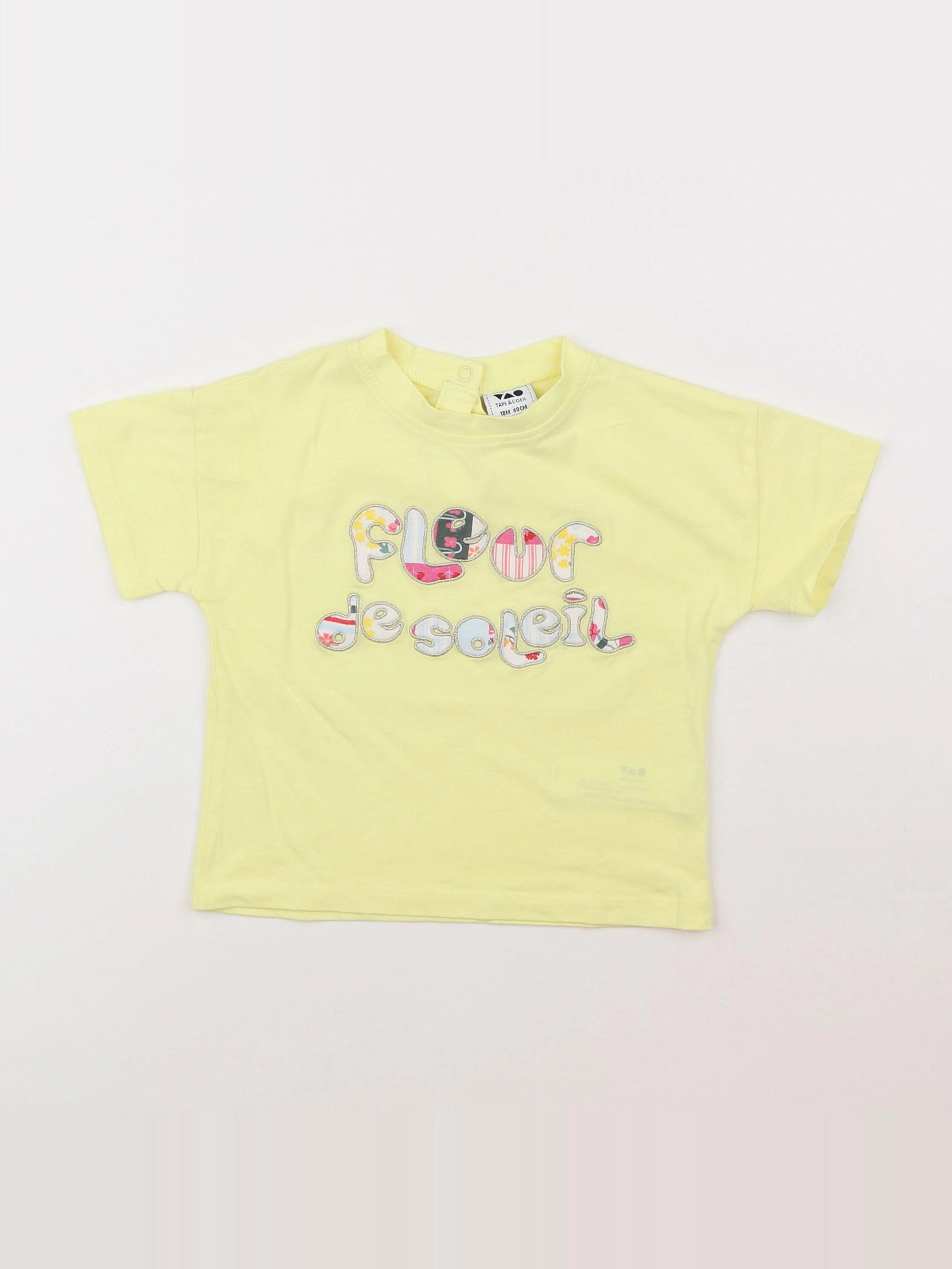 Tape à l'oeil - tee-shirt jaune - 18 mois