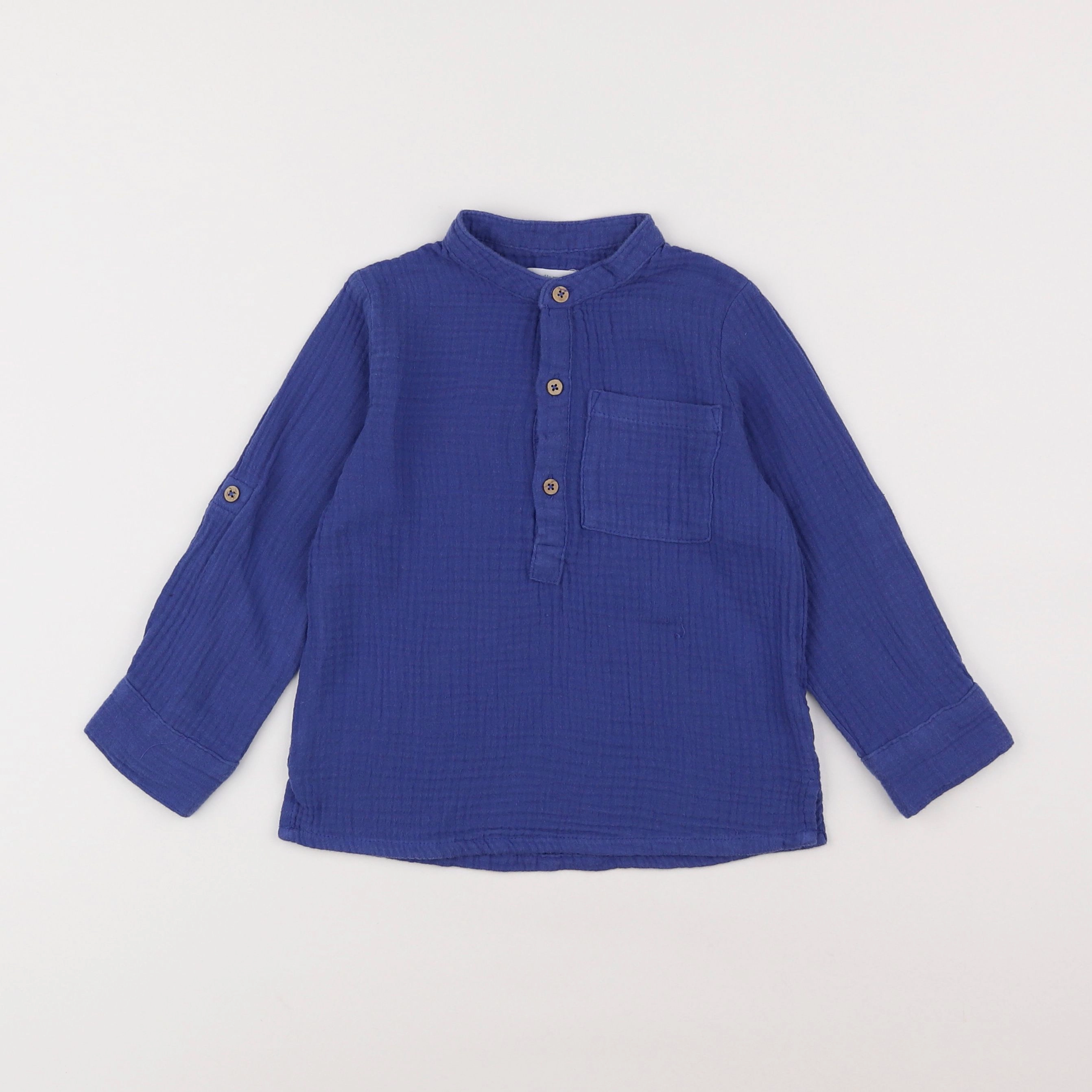 Vertbaudet - chemise bleu - 4 ans