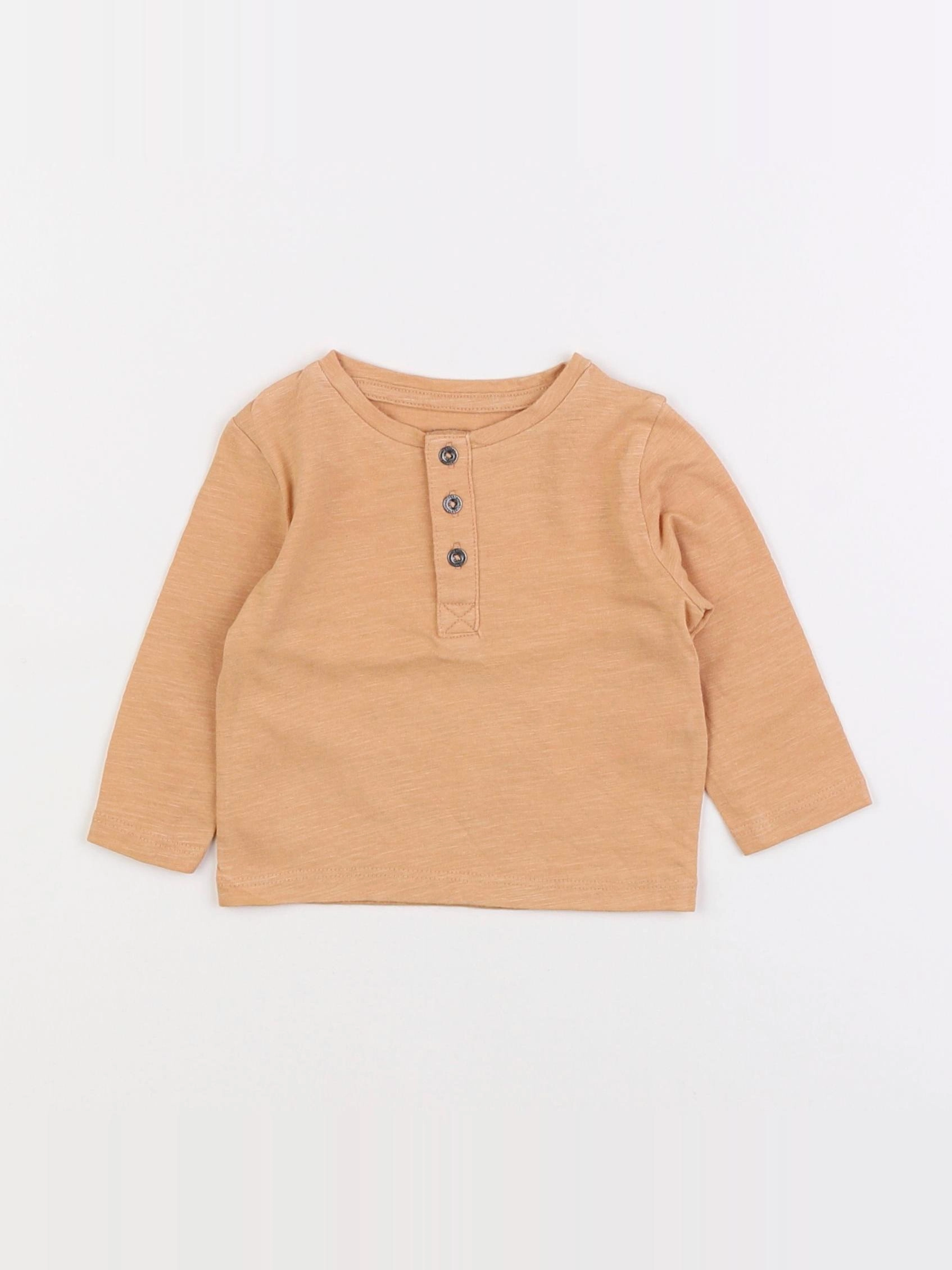 Vertbaudet - tee-shirt orange - 3 mois