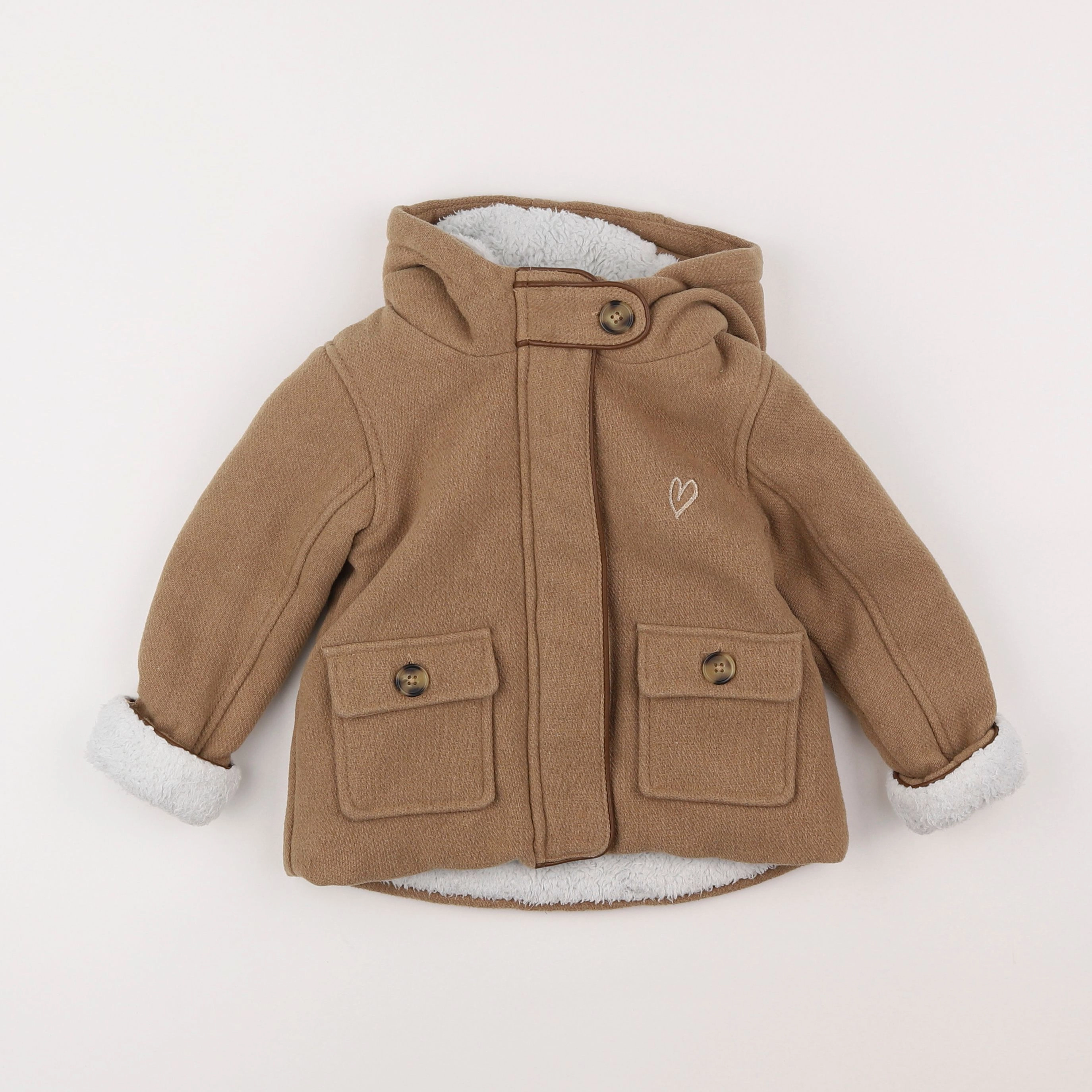 Vertbaudet - manteau marron - 2 ans