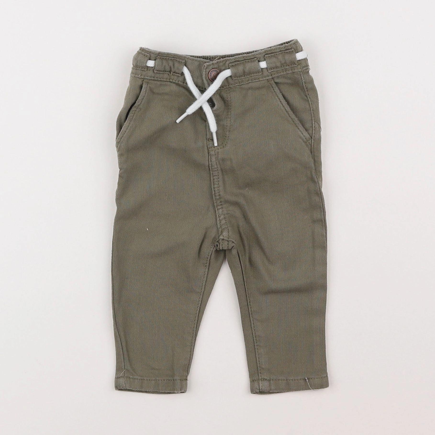 Vertbaudet - pantalon vert - 3 mois