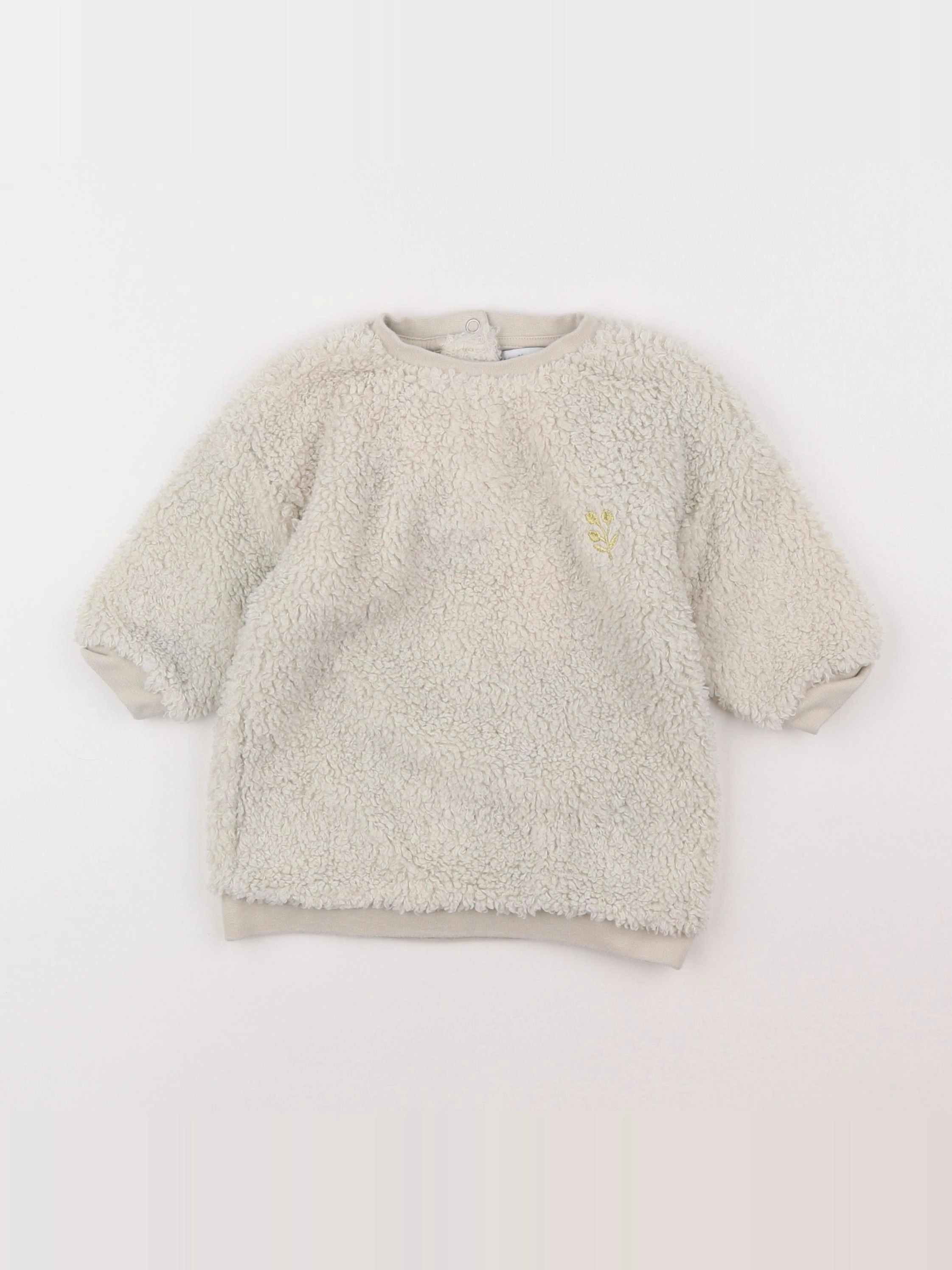 Vertbaudet - robe beige - 9 mois