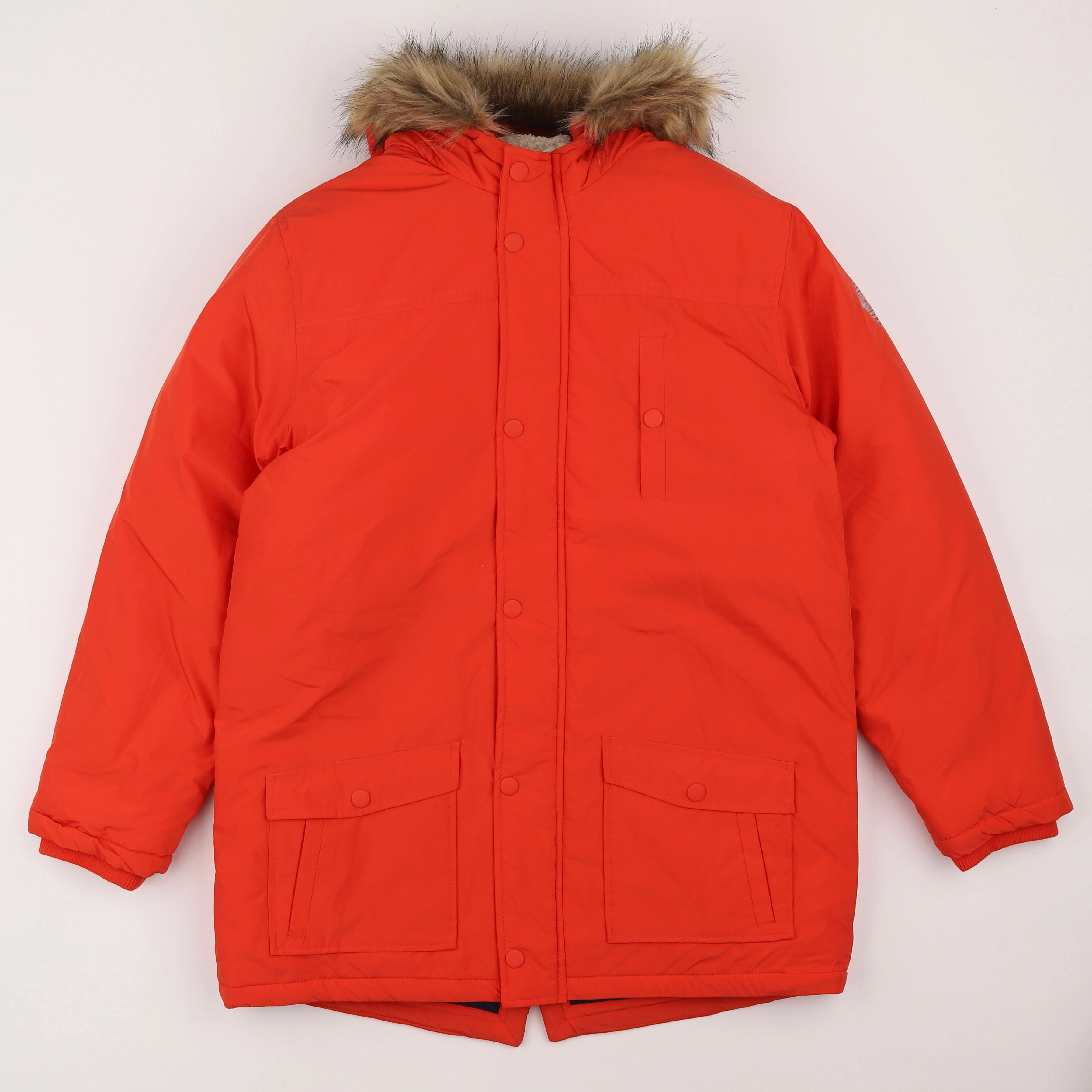 Vertbaudet - parka rouge - 14 ans