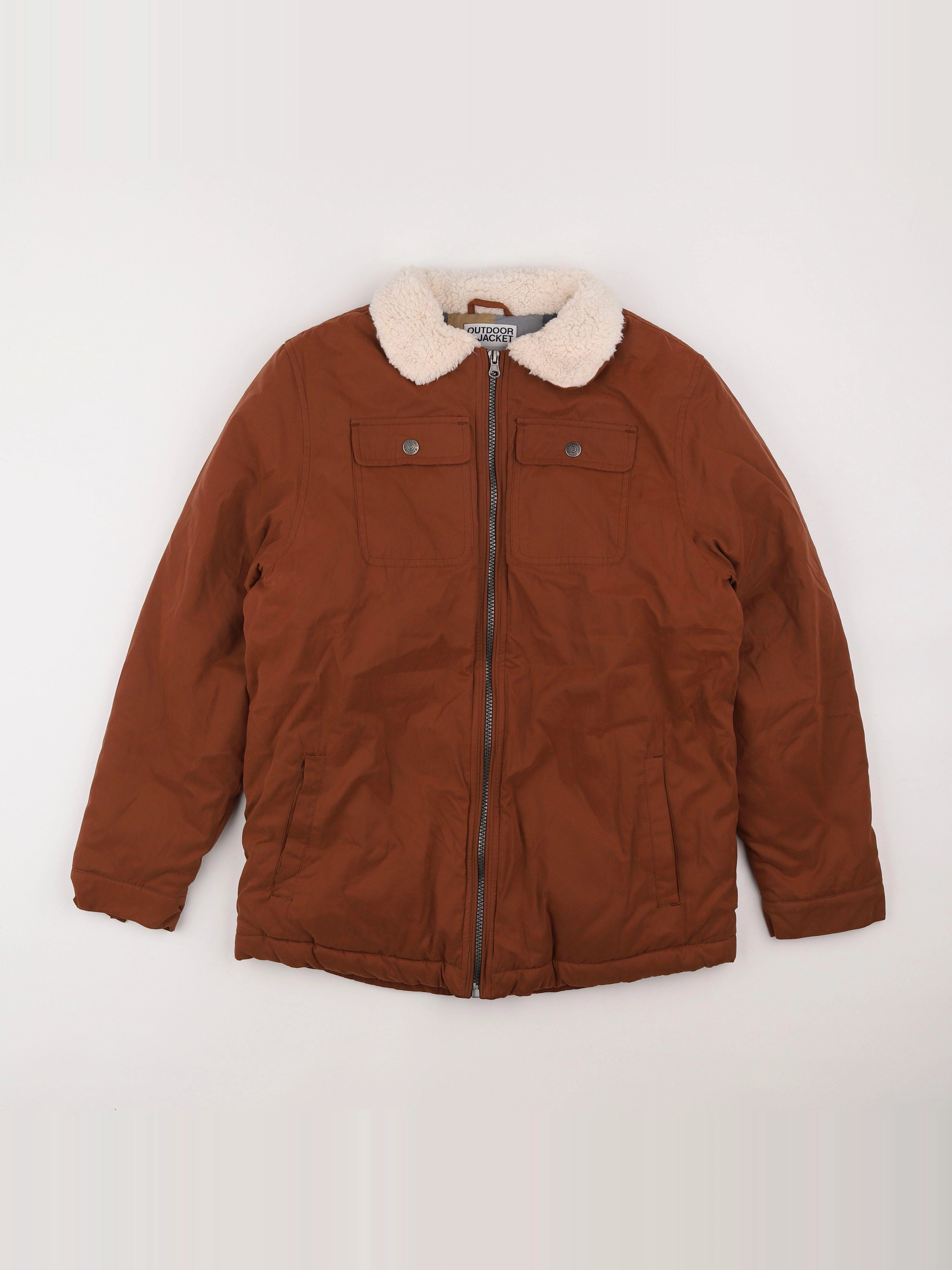 Vertbaudet - manteau marron - 14 ans