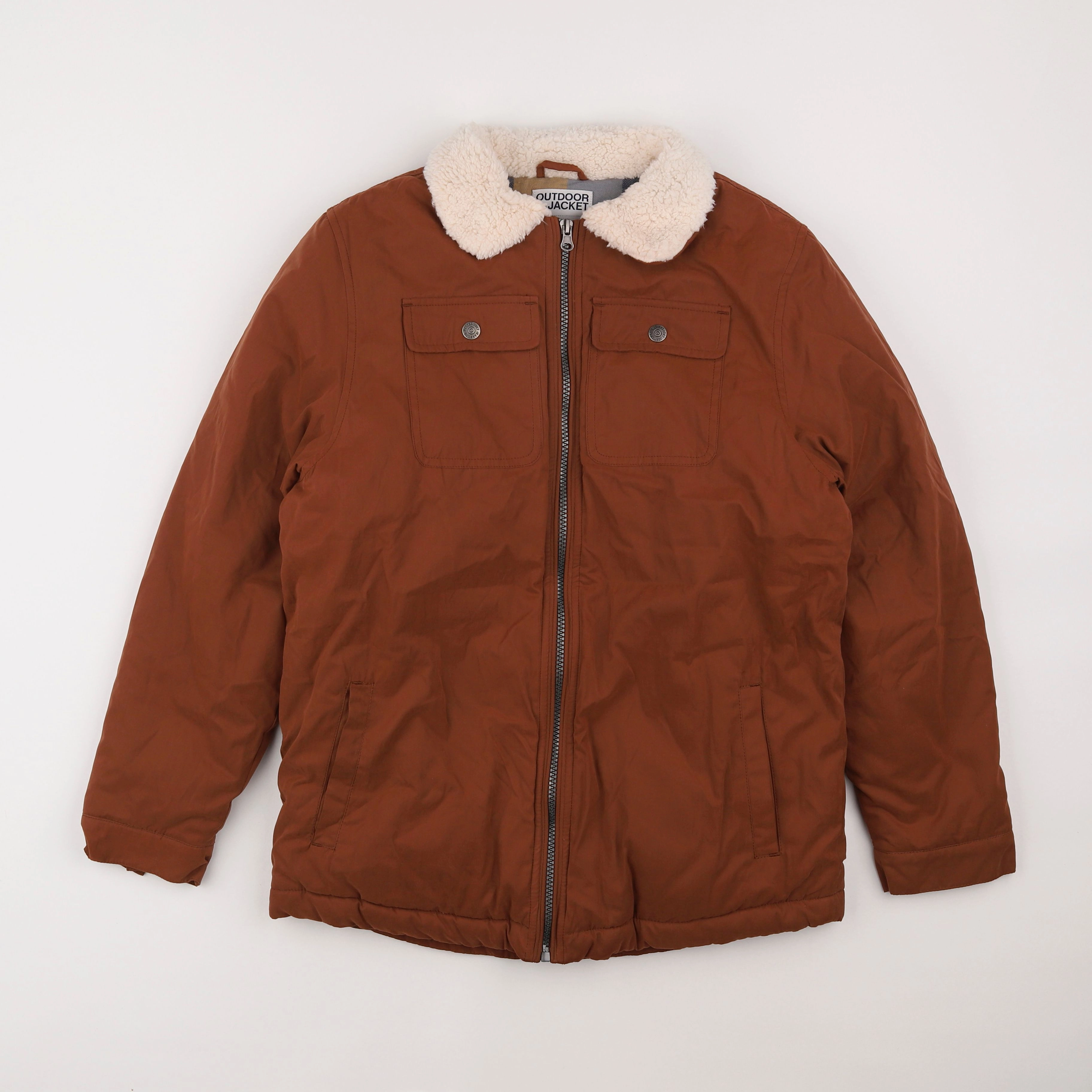 Vertbaudet - manteau marron - 14 ans